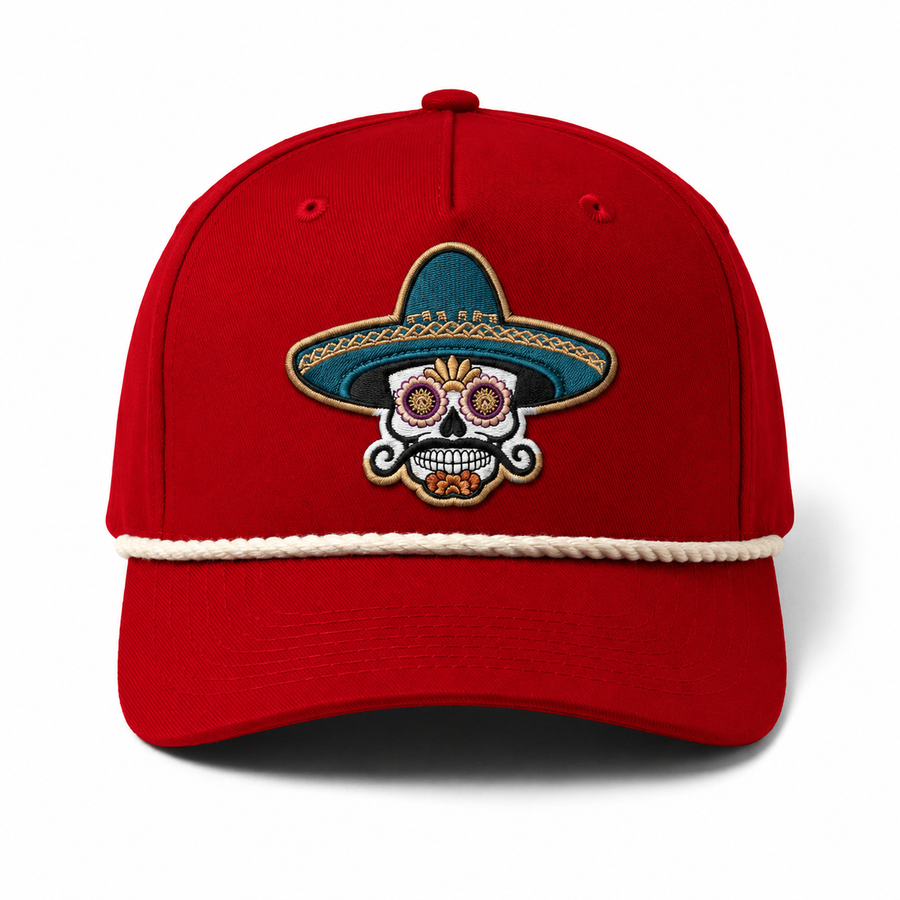 Sombrero Skull Rope Hat