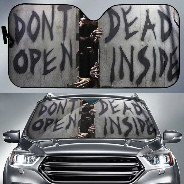 Don't Open Dead inside Halloween Car Windshield Sun Shade AS1672