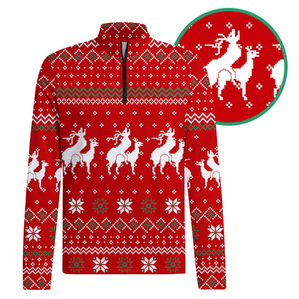 Reindeer Rizz Half Zip Pullover