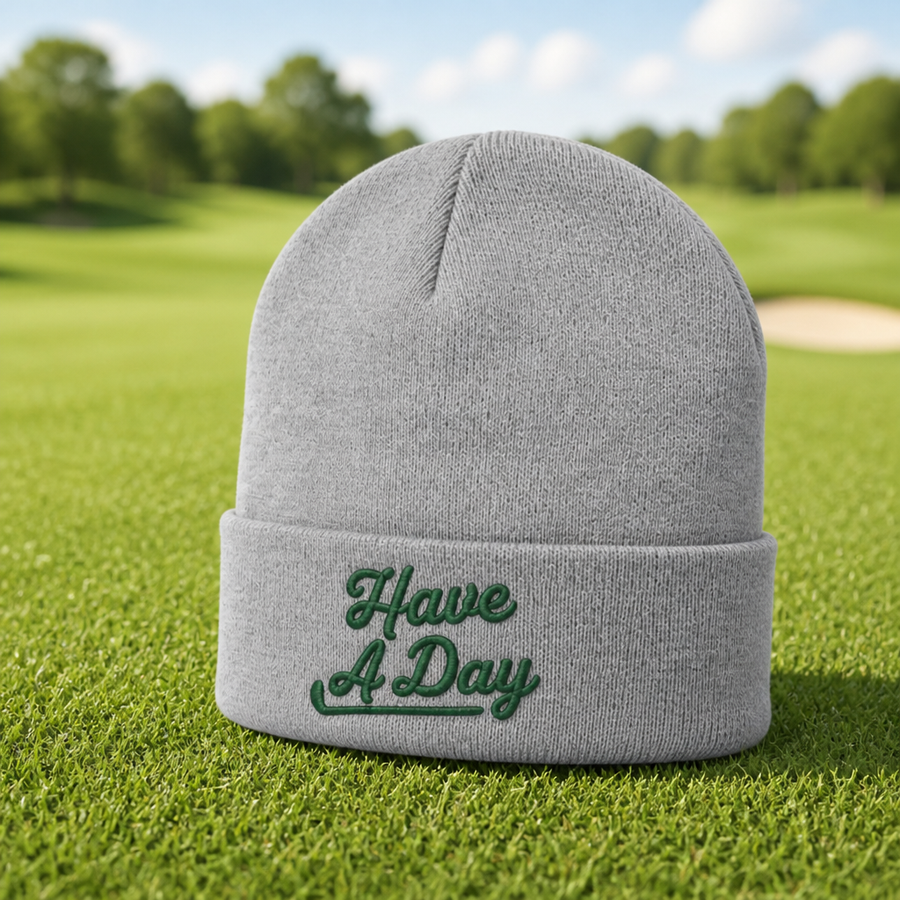 Have a day Embroidered Beanie