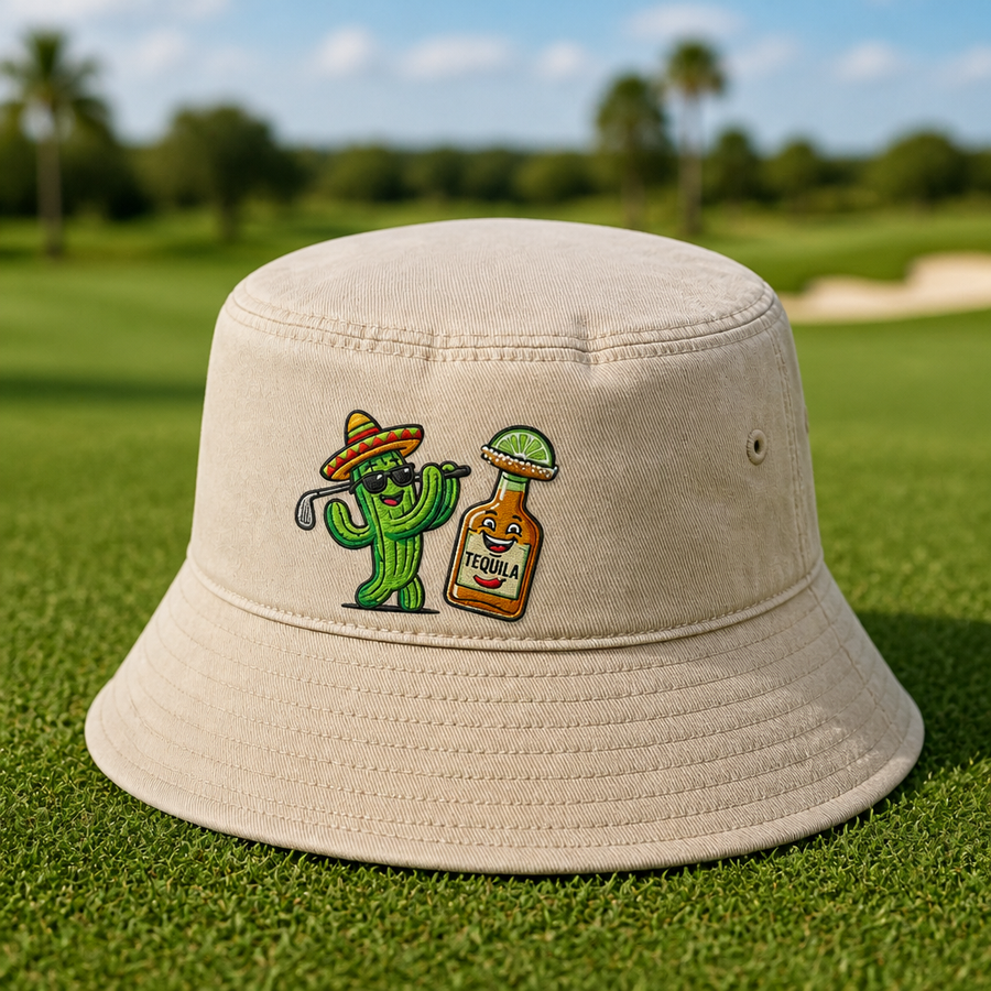 Tequila & Tee Embroidered Bucket Hat