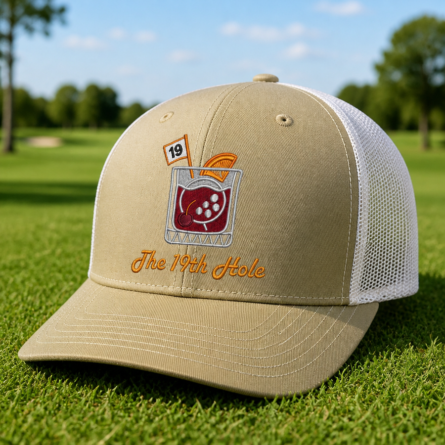 The 19th Hole Embroidered Trucker Hat