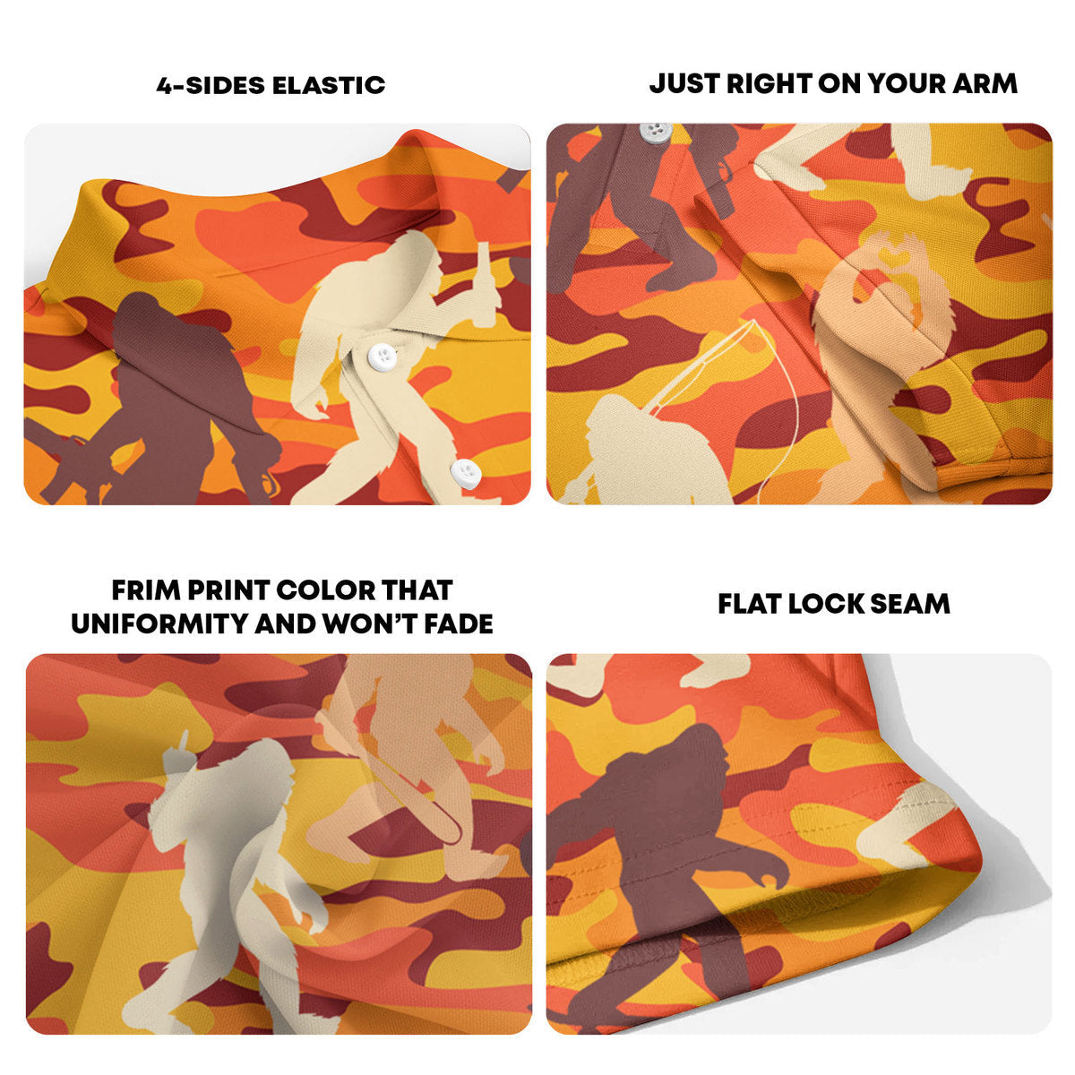 Camouflage Bigfoot - Golf Polo Shirt