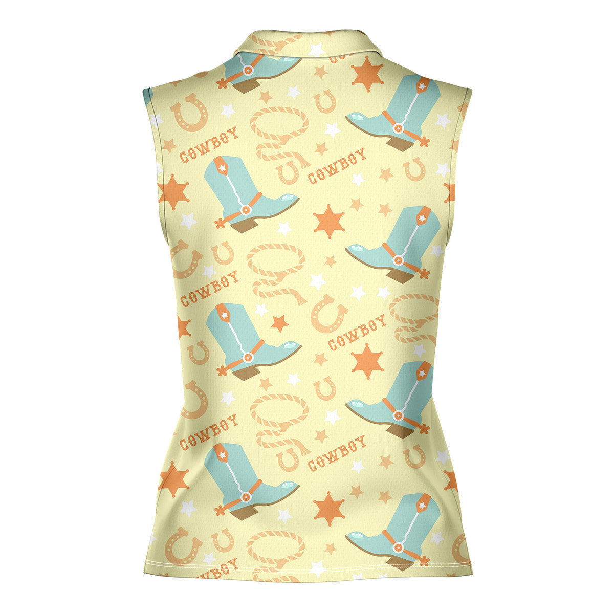 Cowboys Rodeo - Ladies Sleeveless Golf Polo Shirt