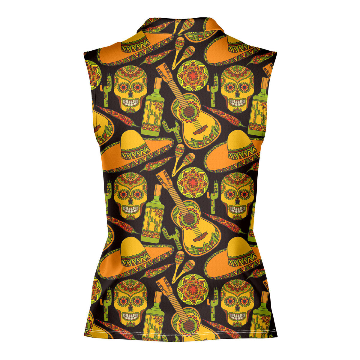 Let's Fiesta Mexican - Ladies Sleeveless Golf Polo Shirt