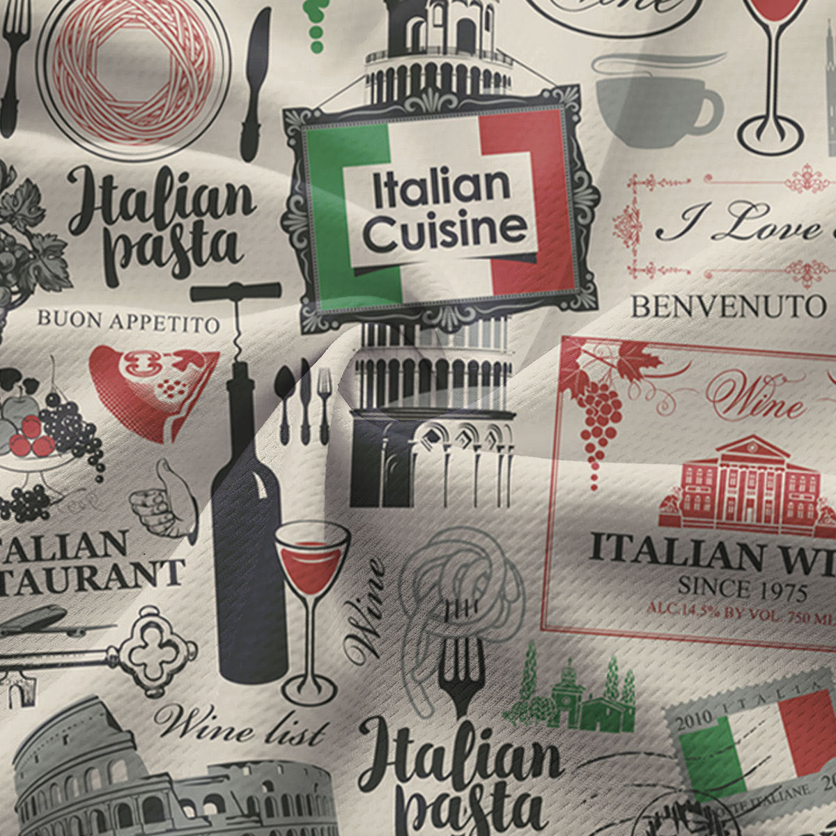Italian Flag In Retro Style - Ladies Sleeveless Golf Polo Shirt