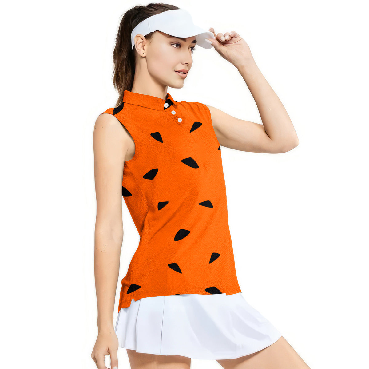 The Flintstones - Ladies Sleeveless Golf Polo Shirt