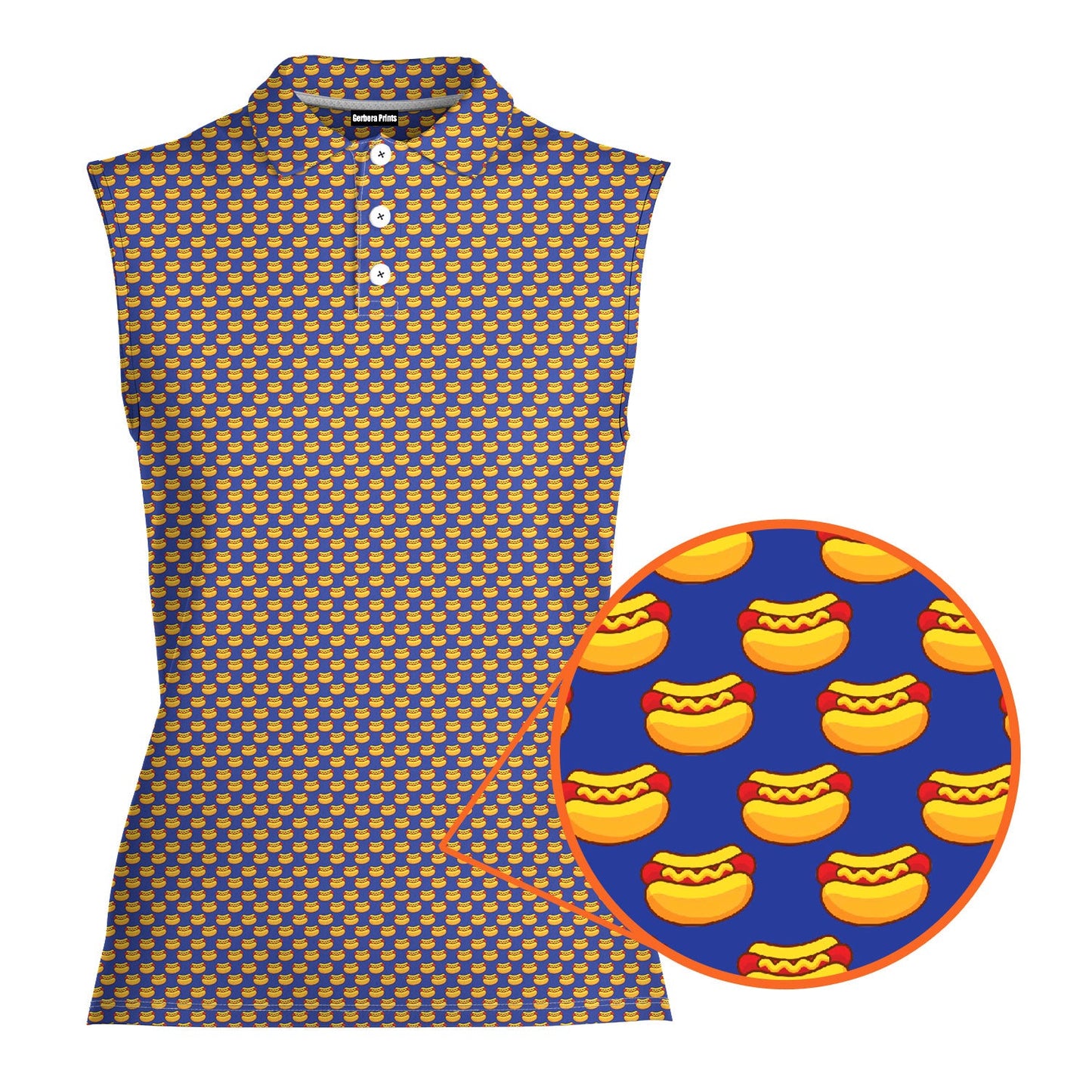 Drives for Dogs - Ladies Sleeveless Golf Polo