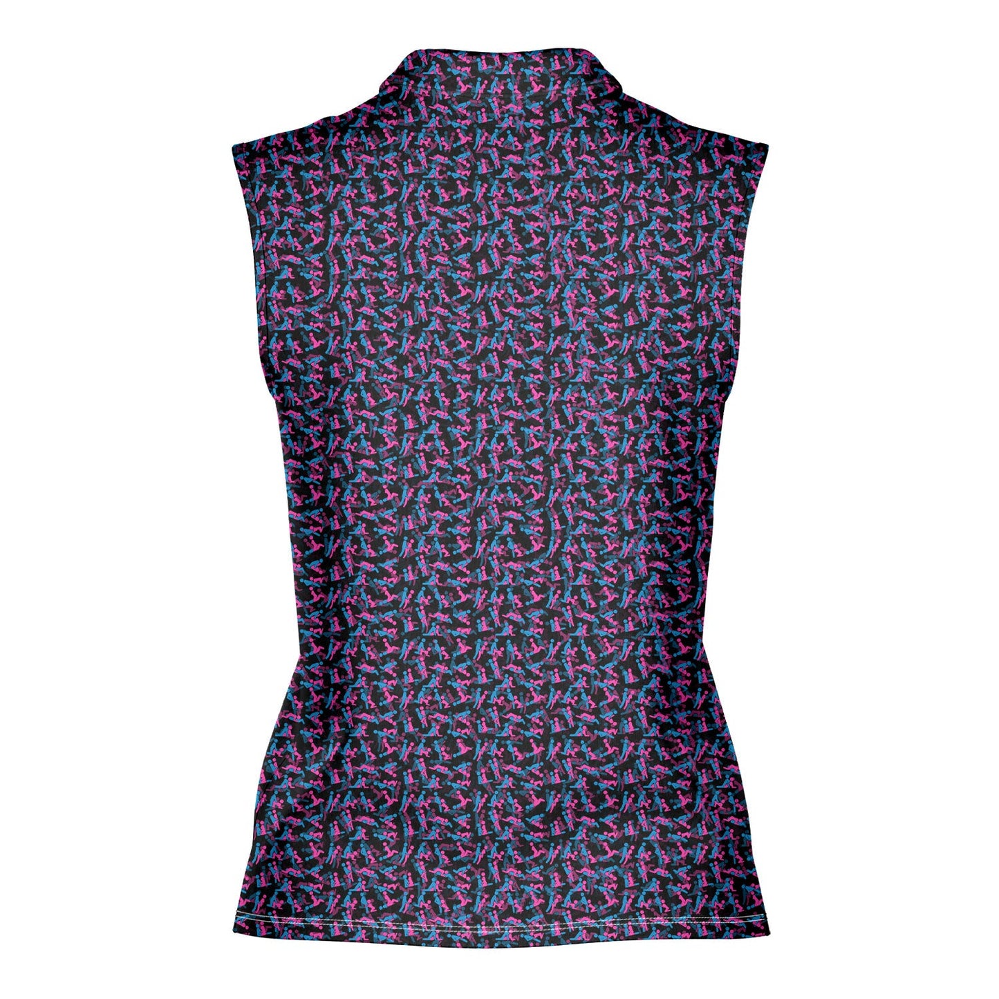 Exercise In The Midnight - Ladies Sleeveless Golf Polo