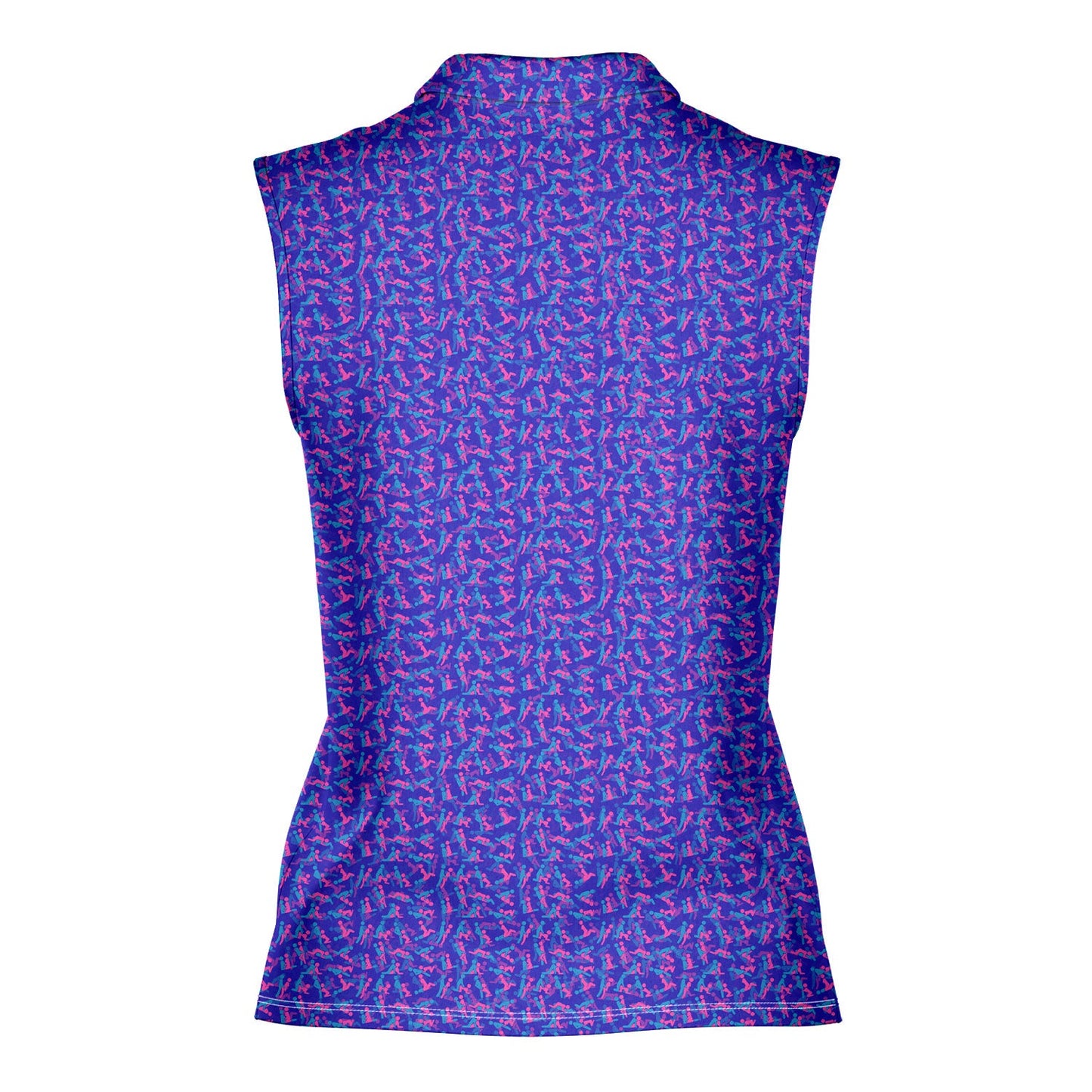 Exercise In The Midnight - Ladies Sleeveless Golf Polo