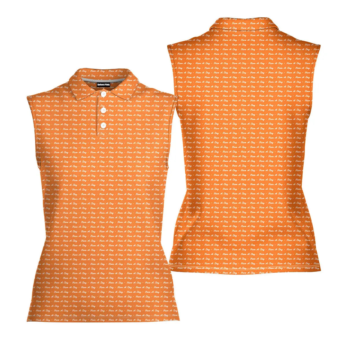 Have A Day - Ladies Sleeveless Golf Polo Shirt