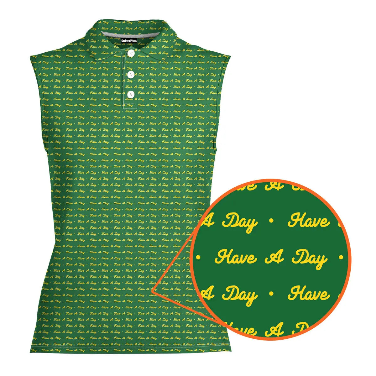 Have A Day - Ladies Sleeveless Golf Polo Shirt