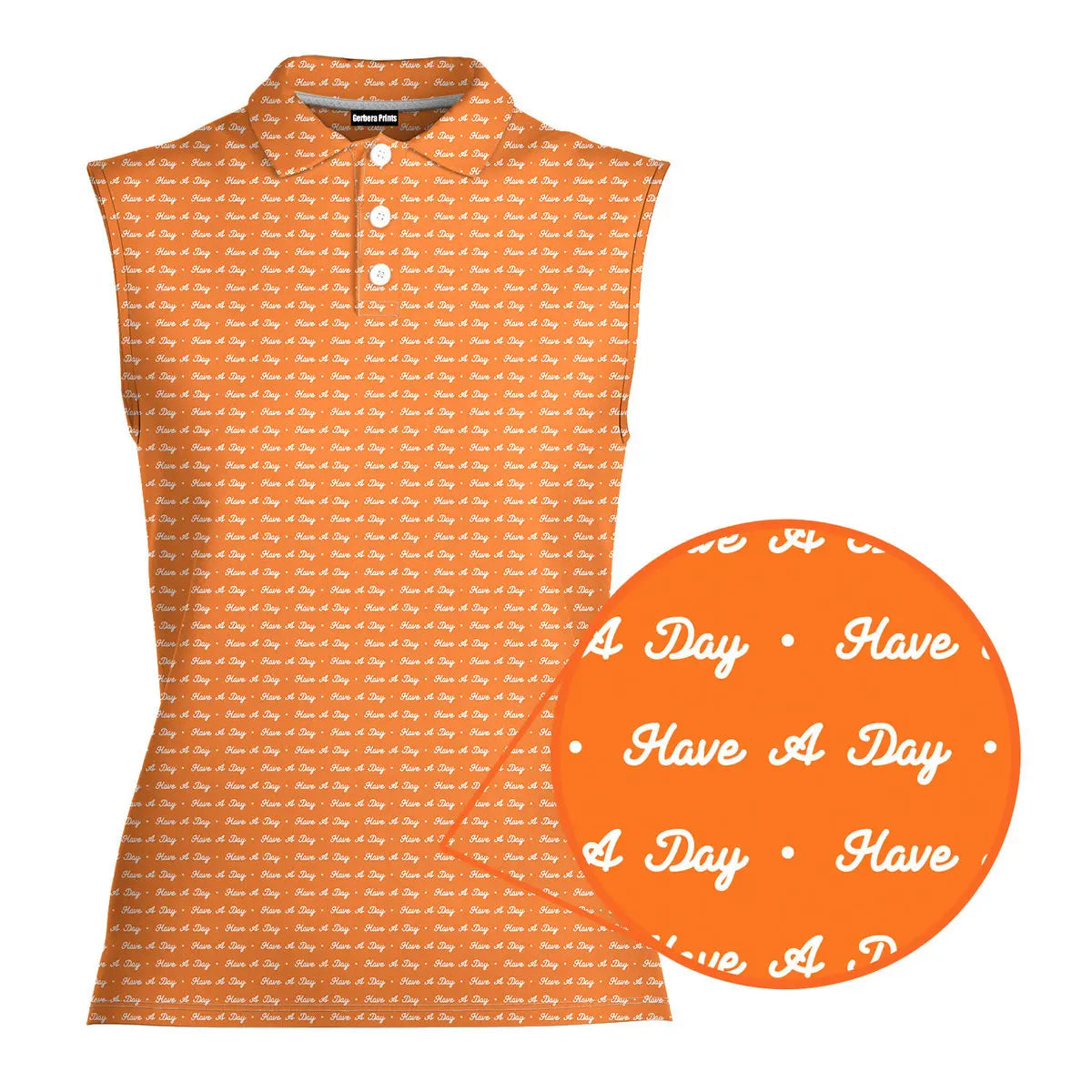 Have A Day - Ladies Sleeveless Golf Polo Shirt