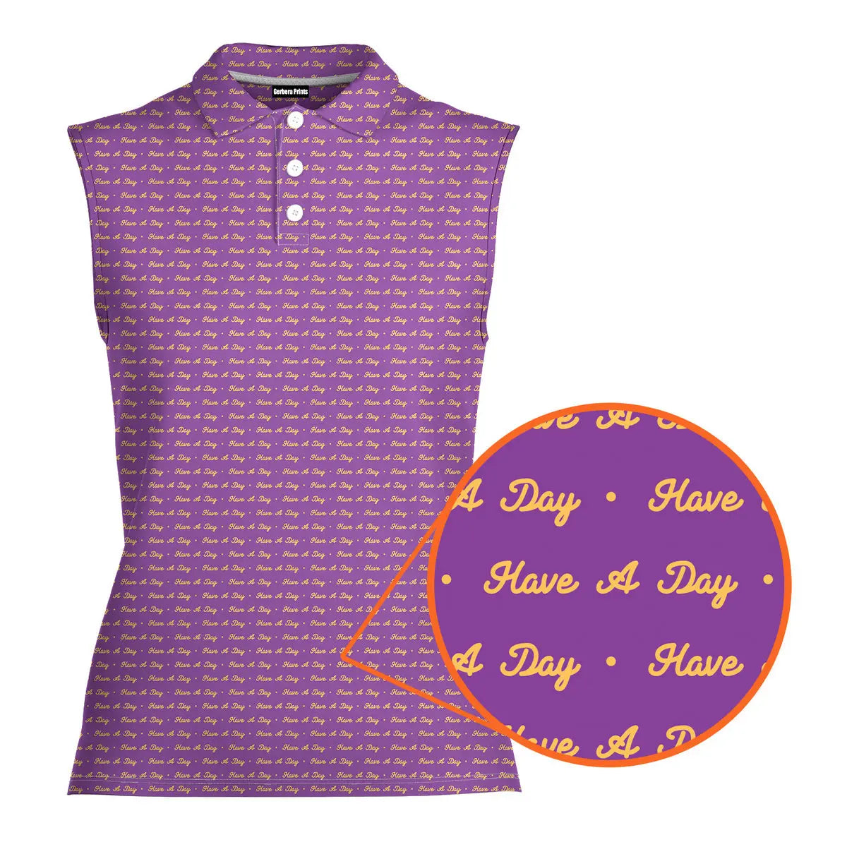 Have A Day - Ladies Sleeveless Golf Polo Shirt