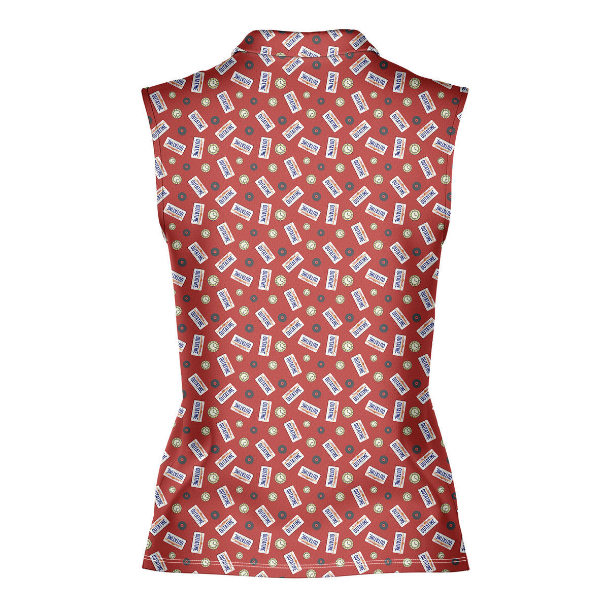 Outatime Back to The Future - Ladies Sleeveless Golf Polo Shirt