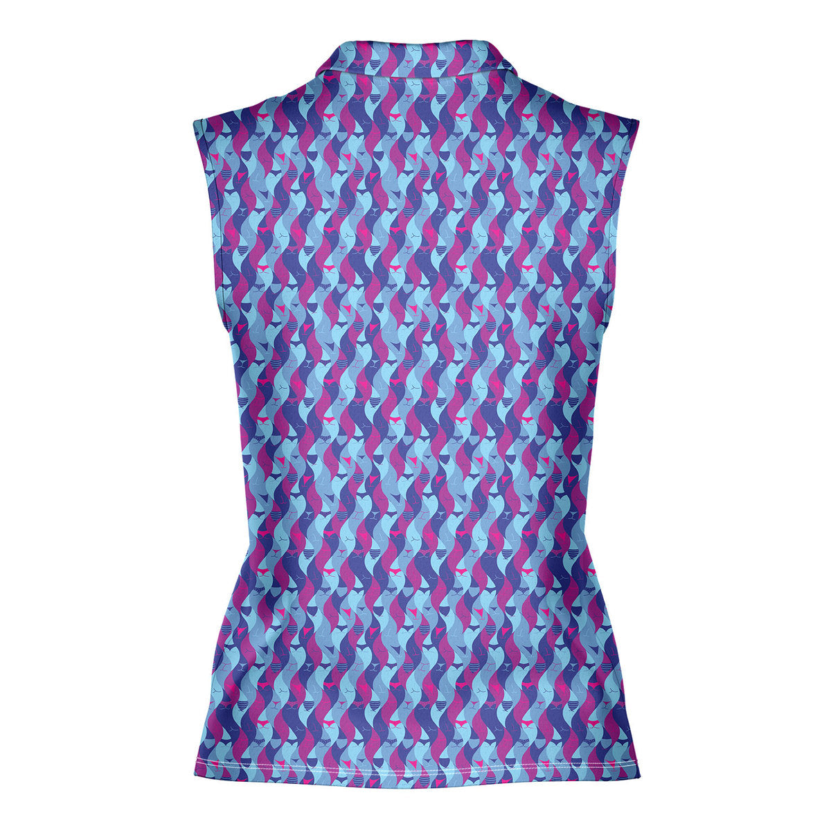 The Whale's Tail - Ladies Sleeveless Golf Polo Shirt