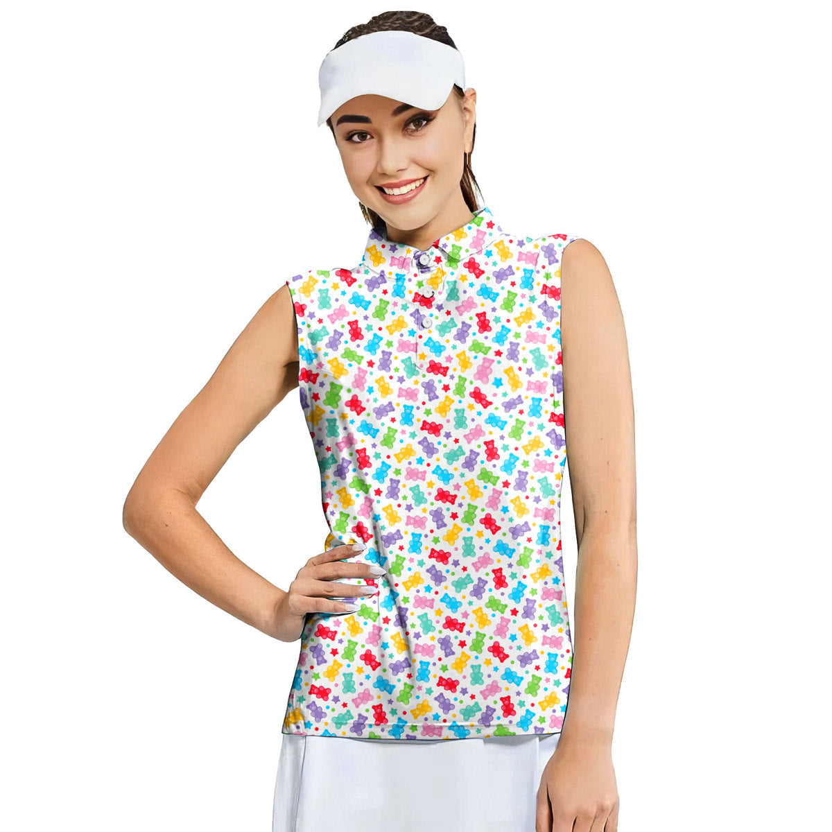 Gummy Bears - Ladies Sleeveless Golf Polo Shirt