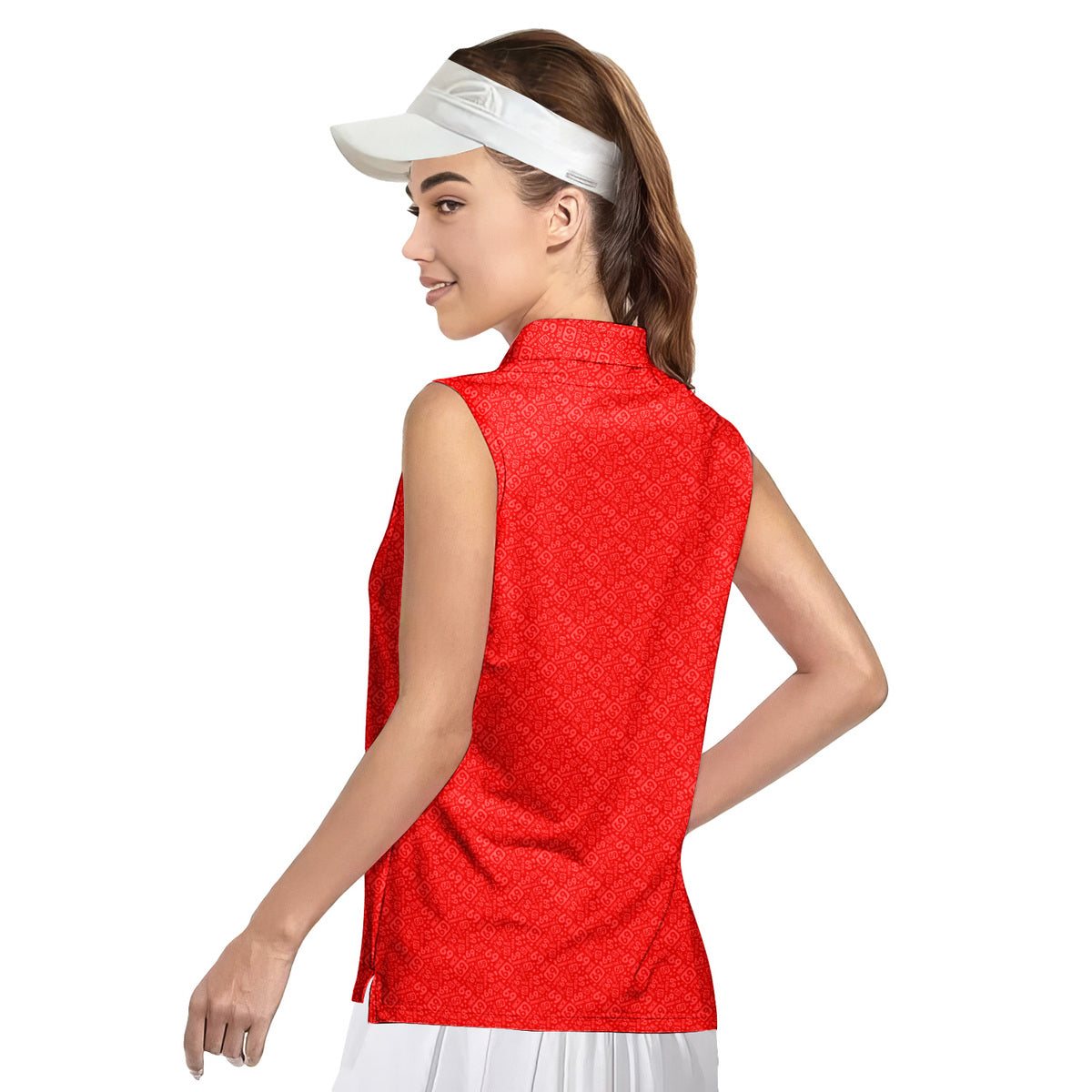 Going Low - Ladies Sleeveless Golf Polo Shirt