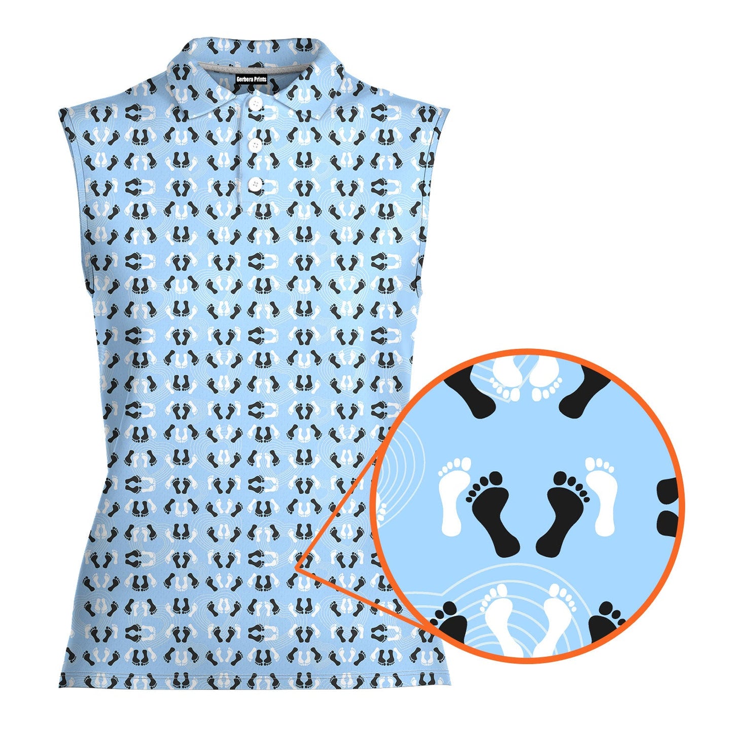 Feet Feet S-e-x Missionary Position - Ladies Sleeveless Golf Polo Shirt