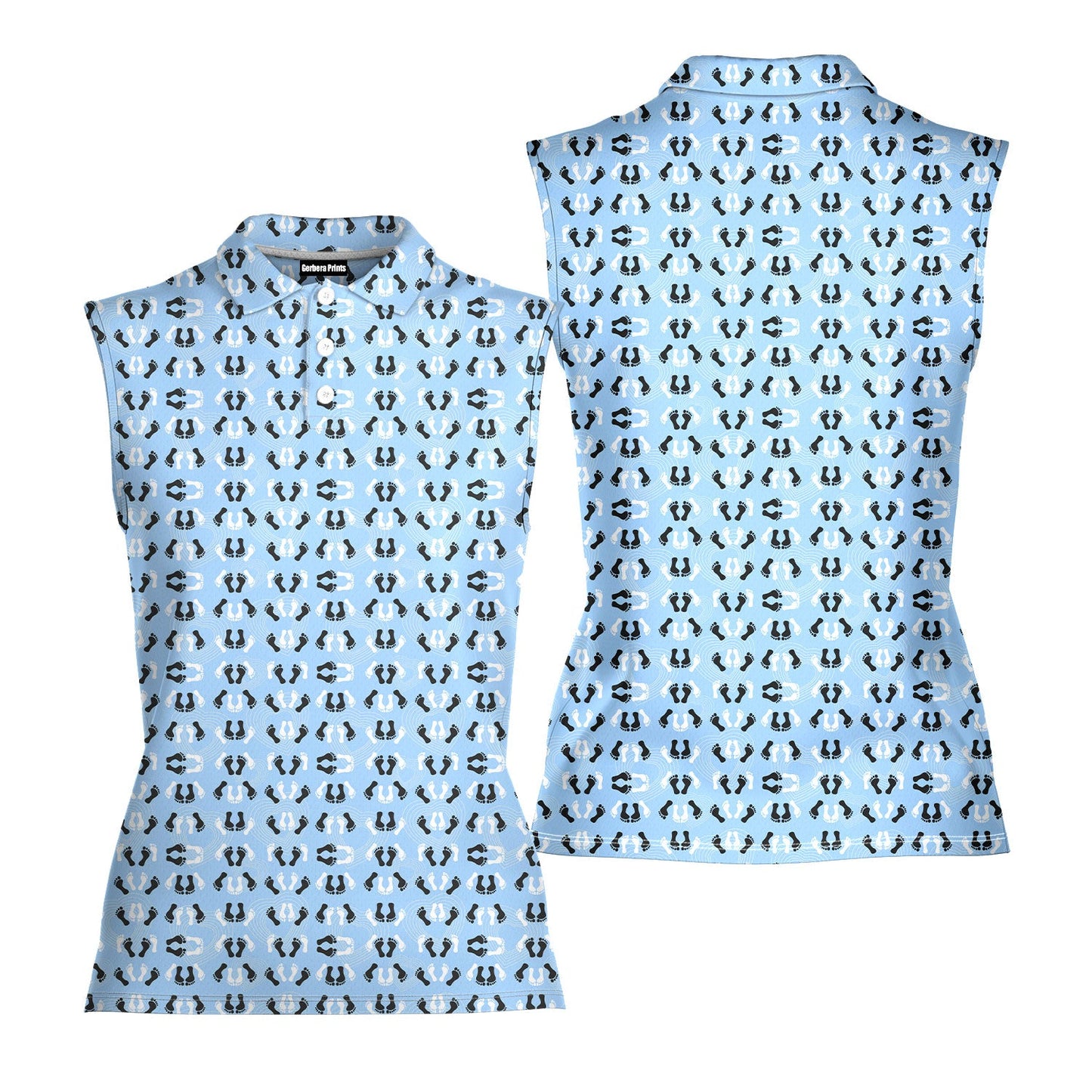 Feet Feet S-e-x Missionary Position - Ladies Sleeveless Golf Polo Shirt