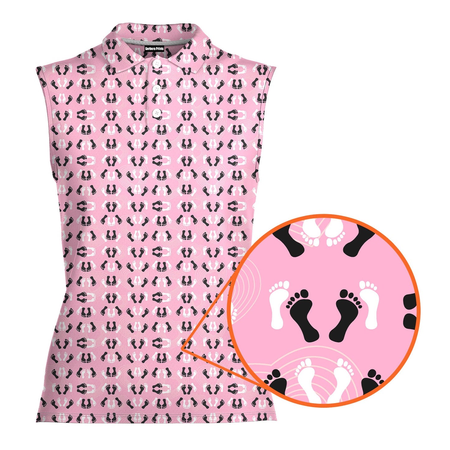 Feet Feet S-e-x Missionary Position - Ladies Sleeveless Golf Polo Shirt