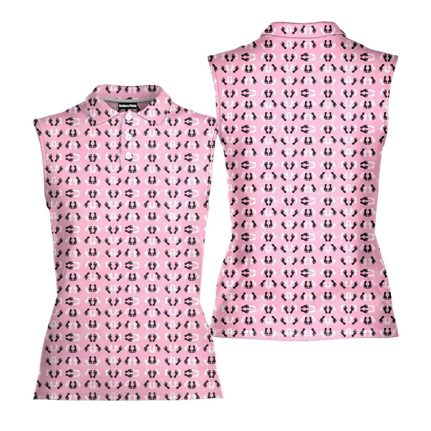 Feet Feet S-e-x Missionary Position - Ladies Sleeveless Golf Polo Shirt