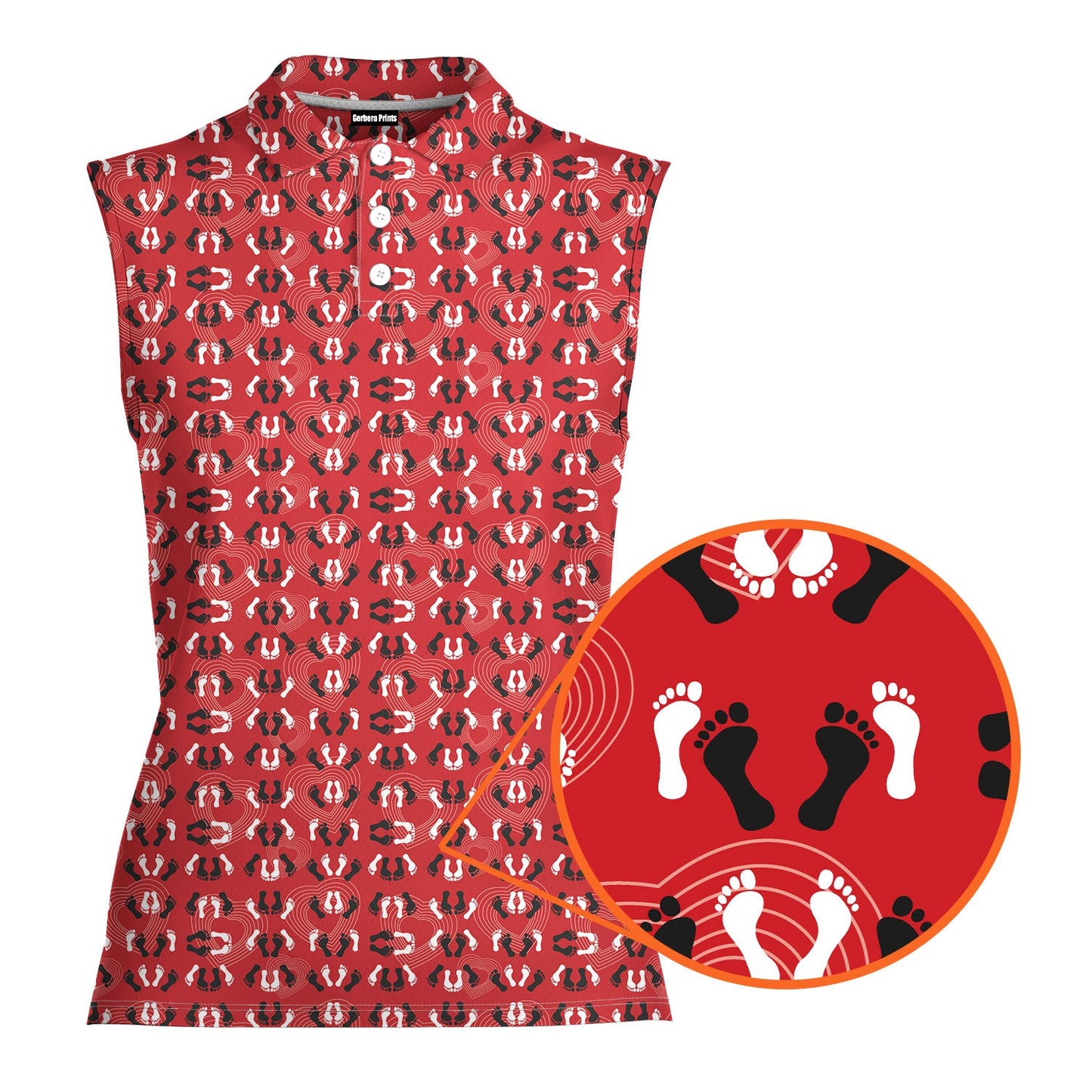 Feet Feet S-e-x Missionary Position - Ladies Sleeveless Golf Polo Shirt