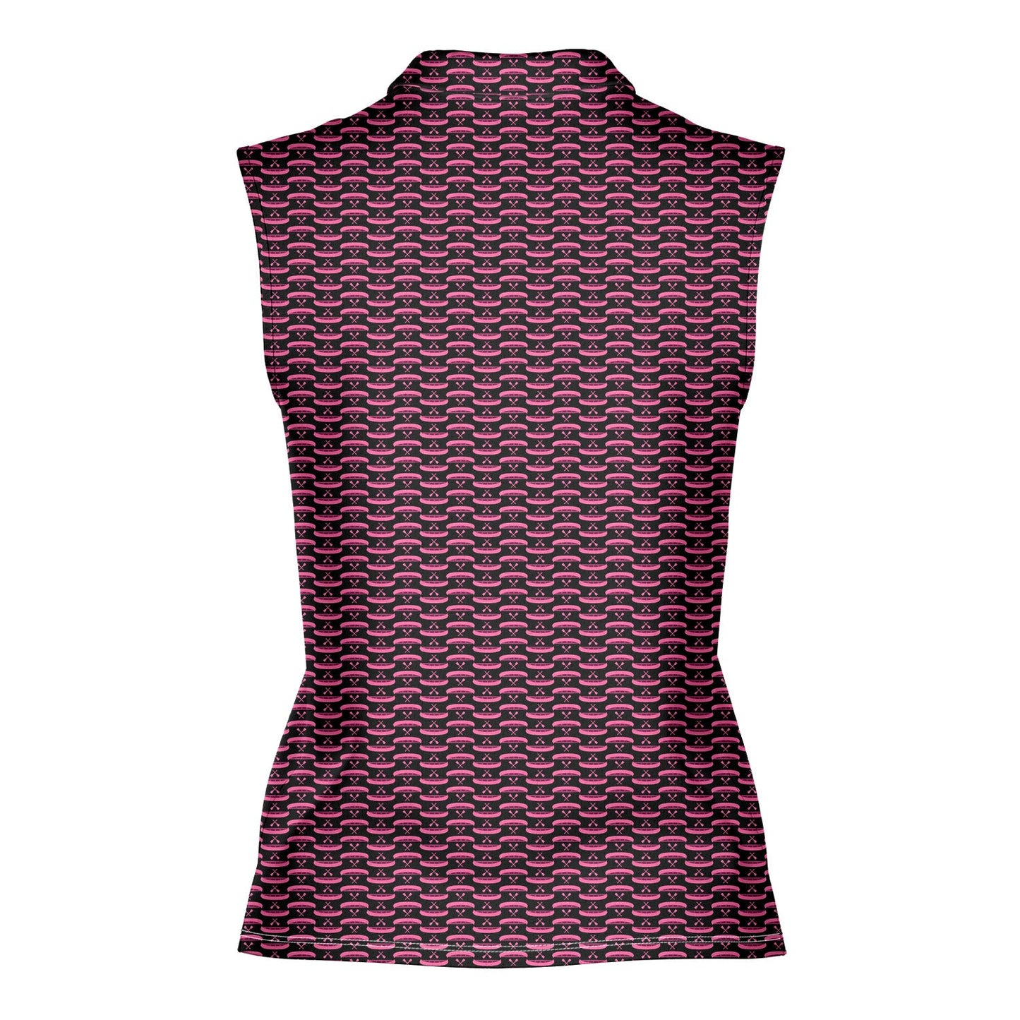 Paddle the Pink Canoe - Ladies Sleeveless Golf Polo Shirt