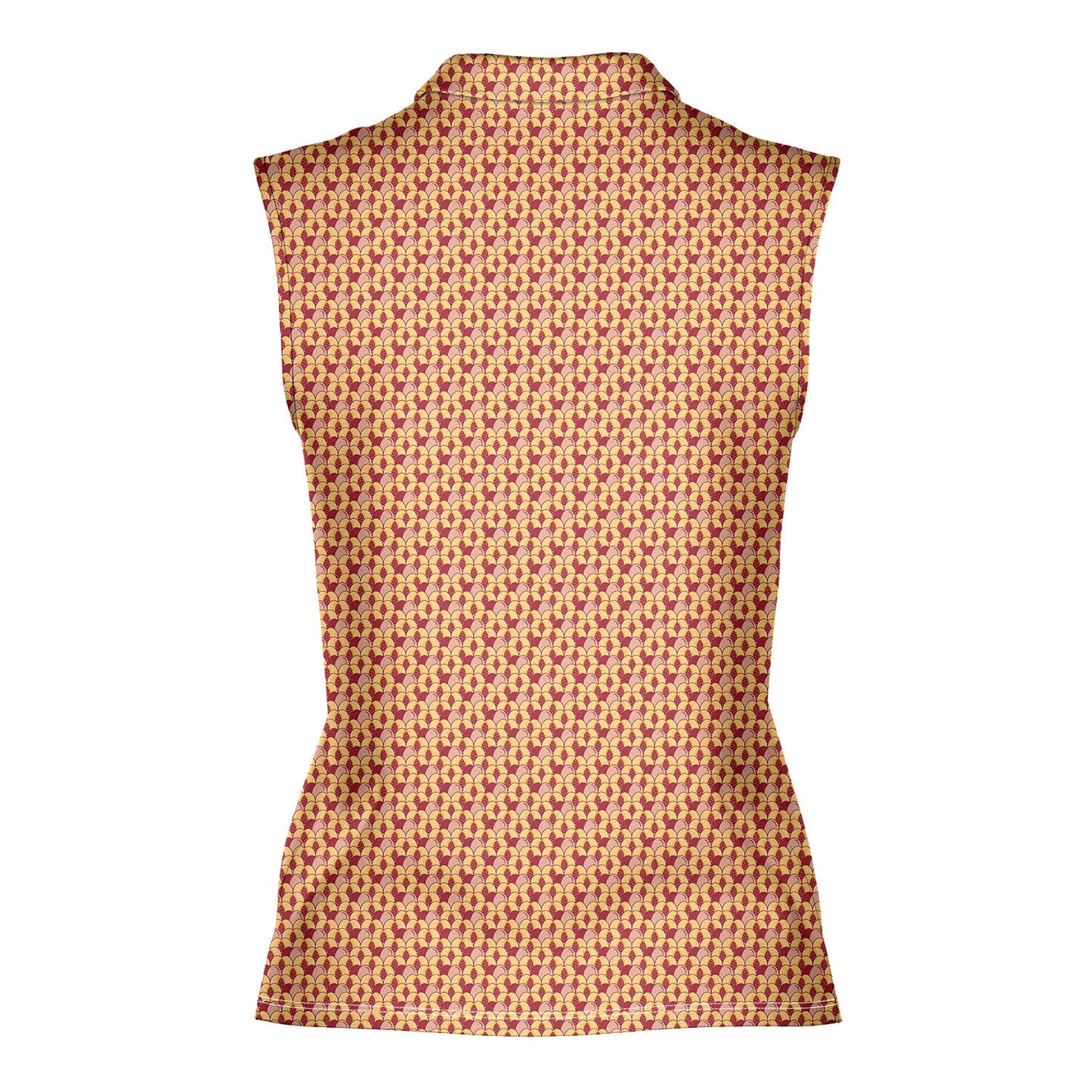 Sweet Peach - Ladies Sleeveless Golf Polo Shirt