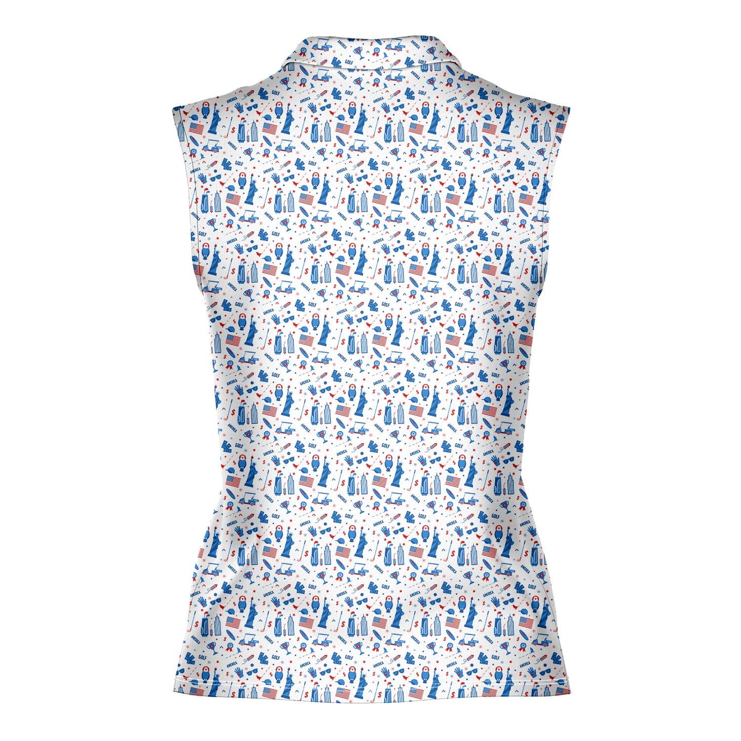 America Golf - Ladies Sleeveless Golf Polo Shirt