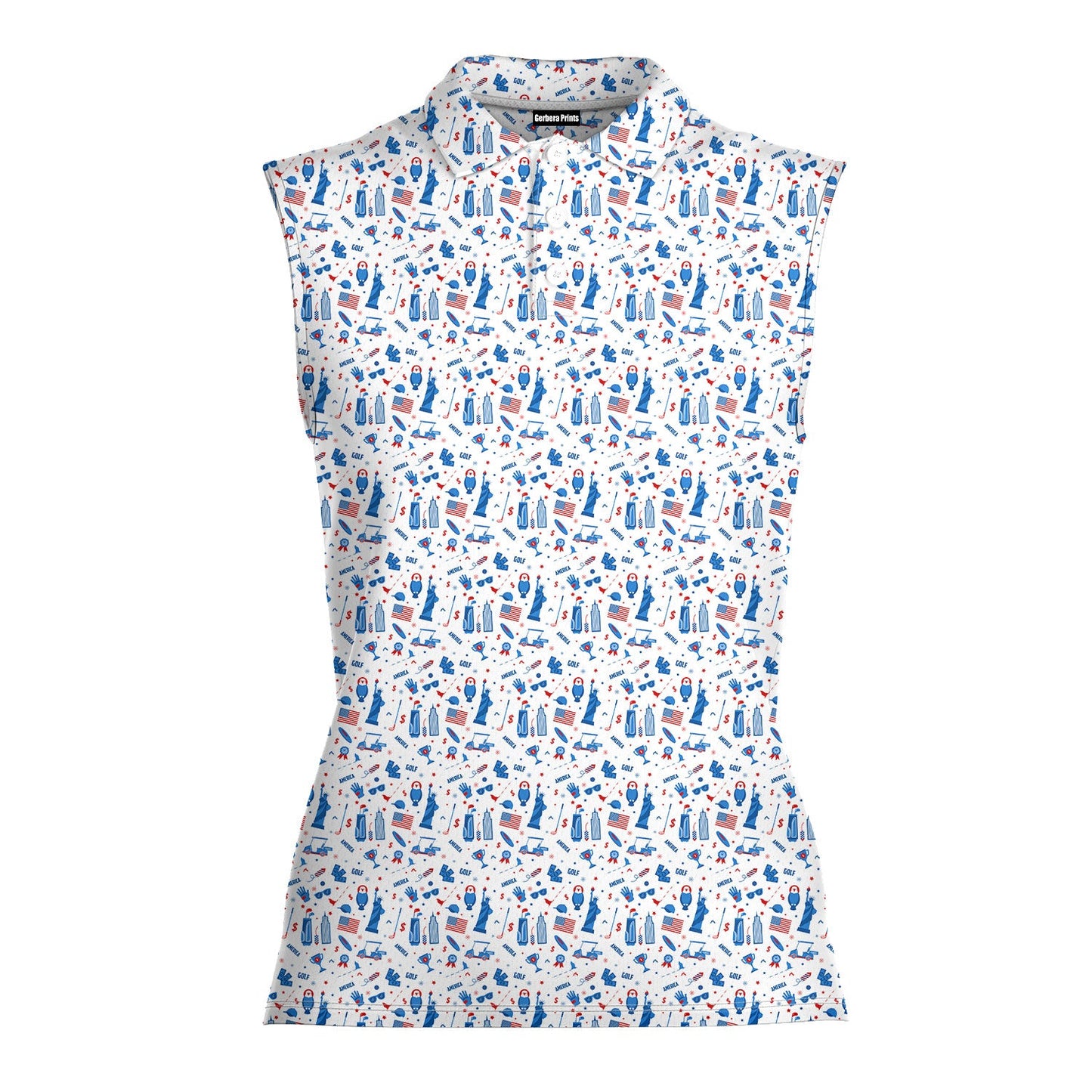 America Golf - Ladies Sleeveless Golf Polo Shirt