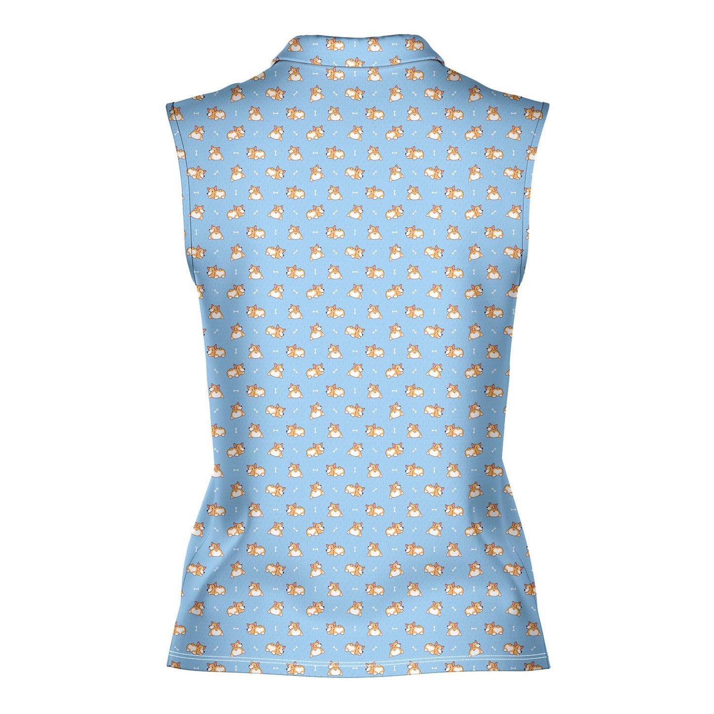 Doggy Style - Ladies Sleeveless Golf Polo Shirt