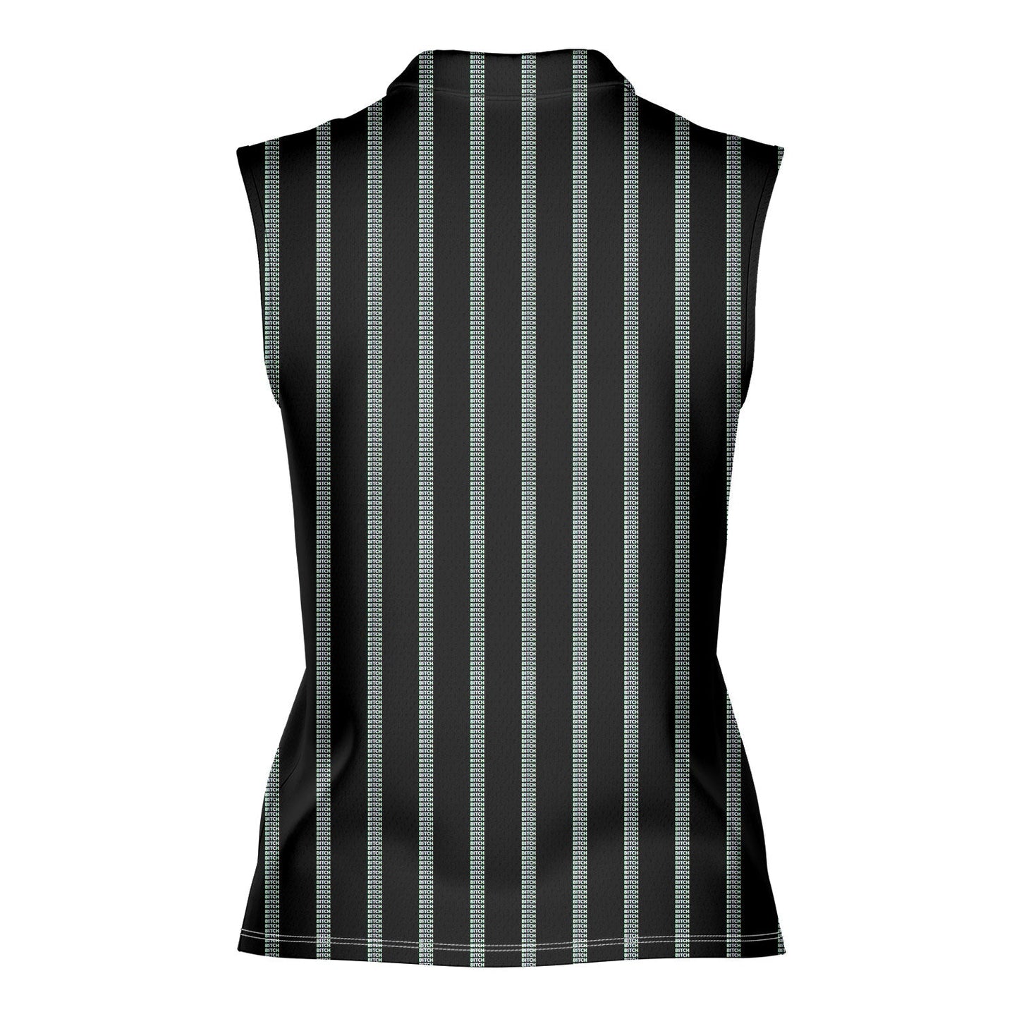 B*tch - Ladies Sleeveless Golf Polo Shirt