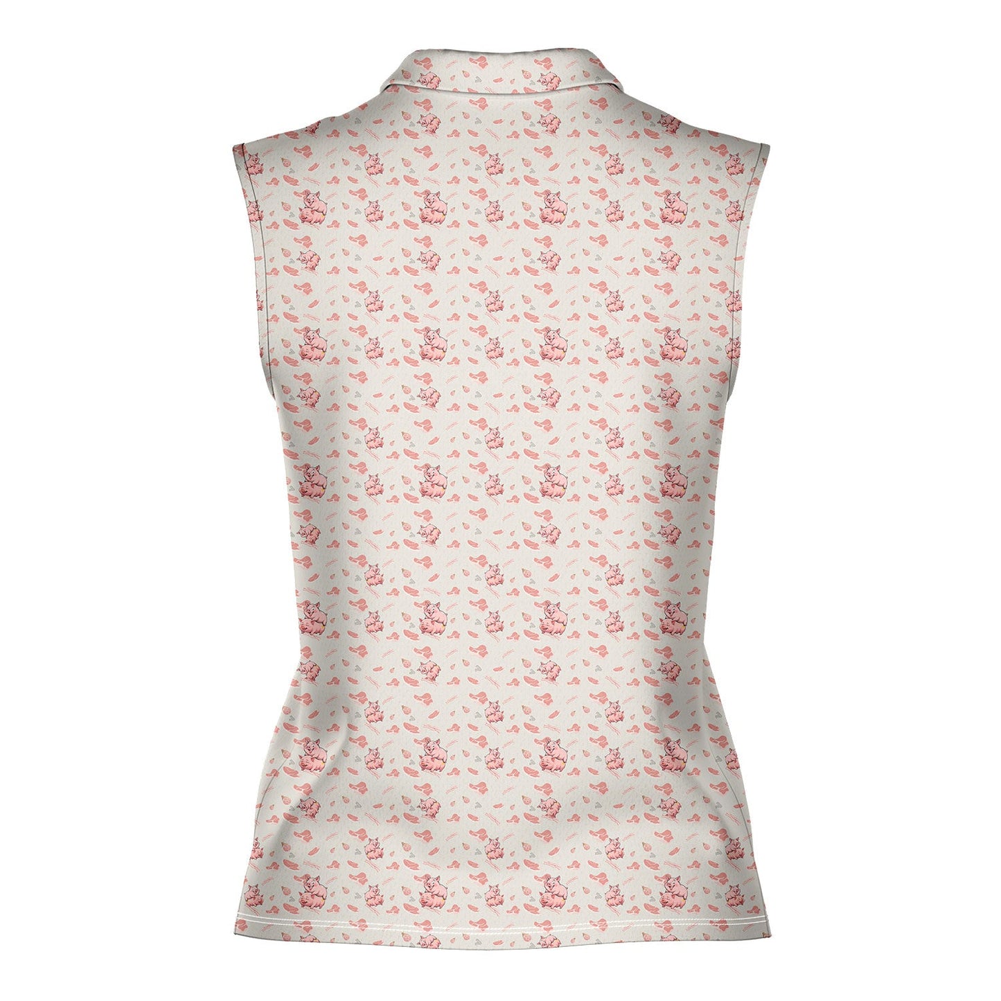 Makin Bacon - Ladies Sleeveless Golf Polo Shirt