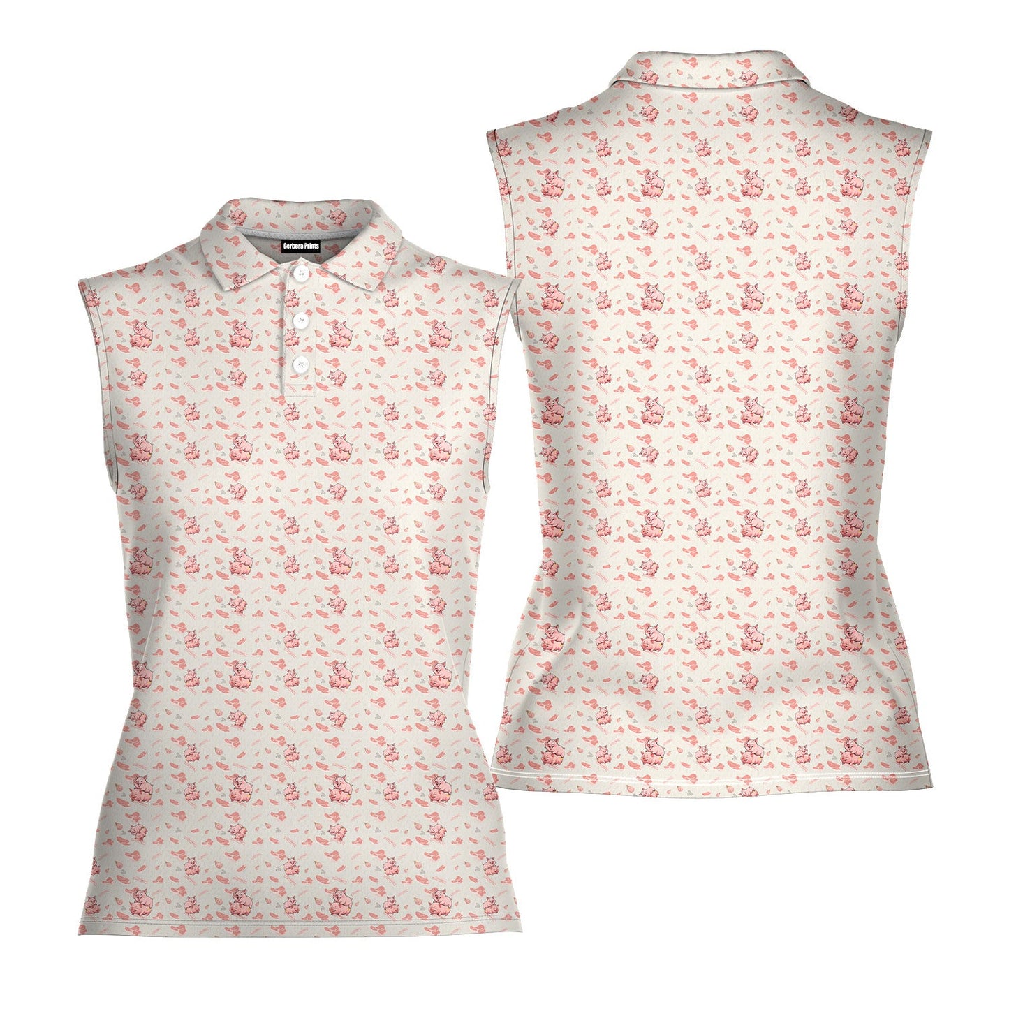 Makin Bacon - Ladies Sleeveless Golf Polo Shirt