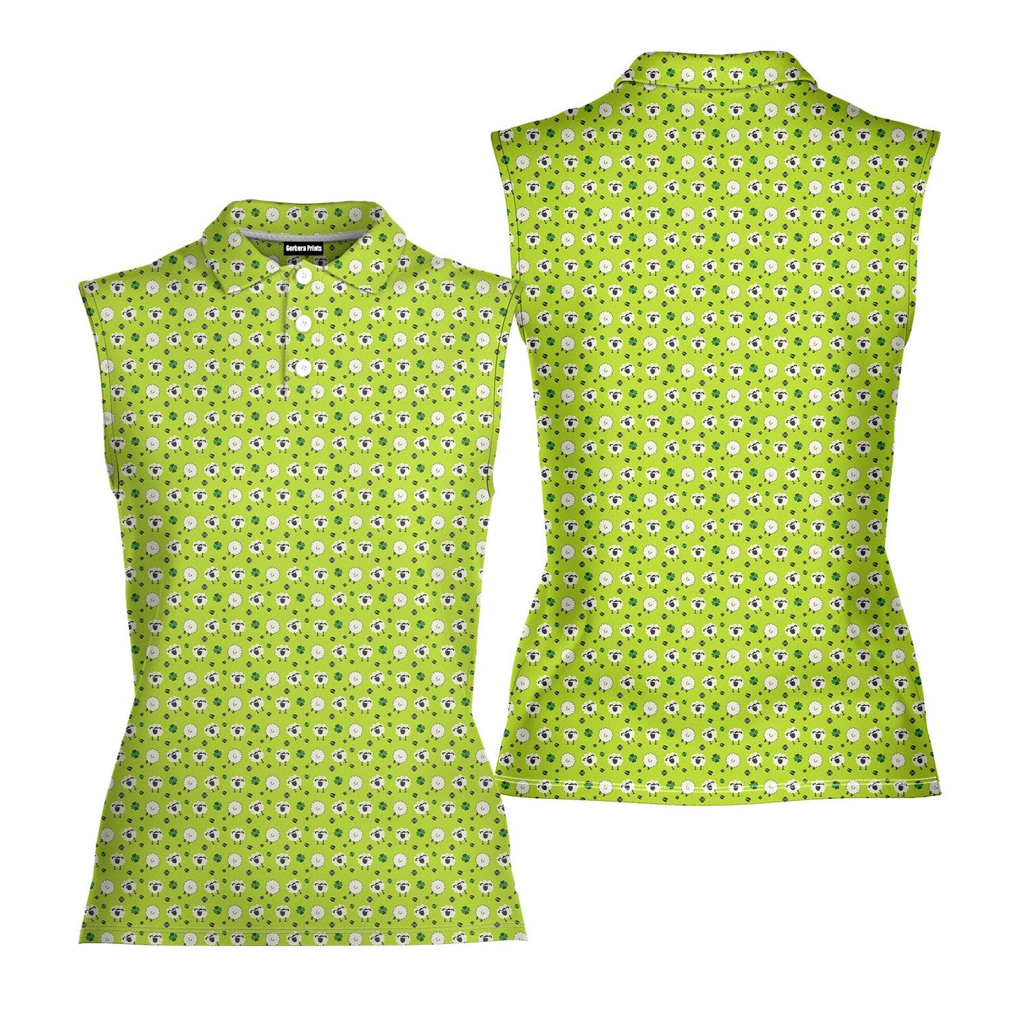 Lamb of God - Ladies Sleeveless Golf Polo Shirt