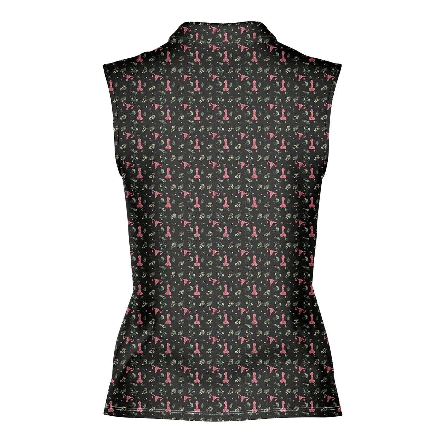 Catching Feelings - Ladies Sleeveless Golf Polo Shirt