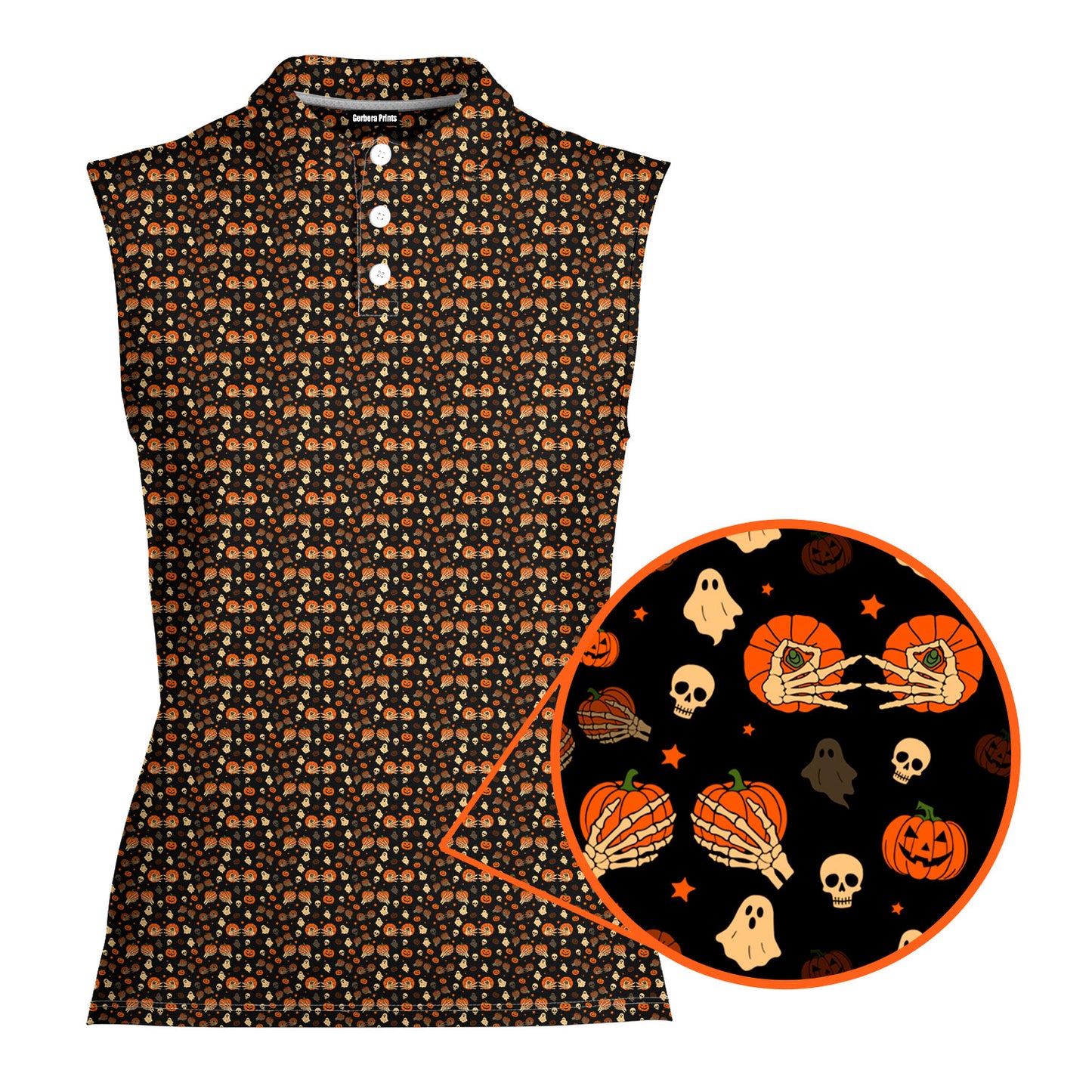 Honkin’ Pumpkins - Ladies Sleeveless Golf Polo Shirt