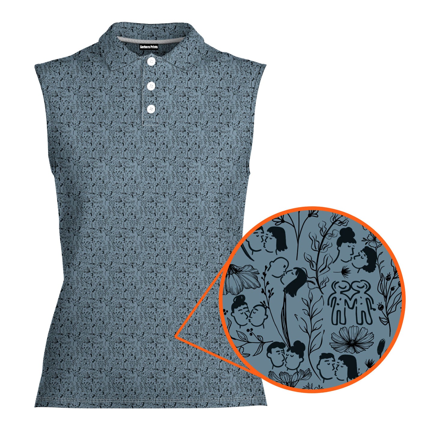 Swap Spit - Ladies Sleeveless Golf Polo Shirt