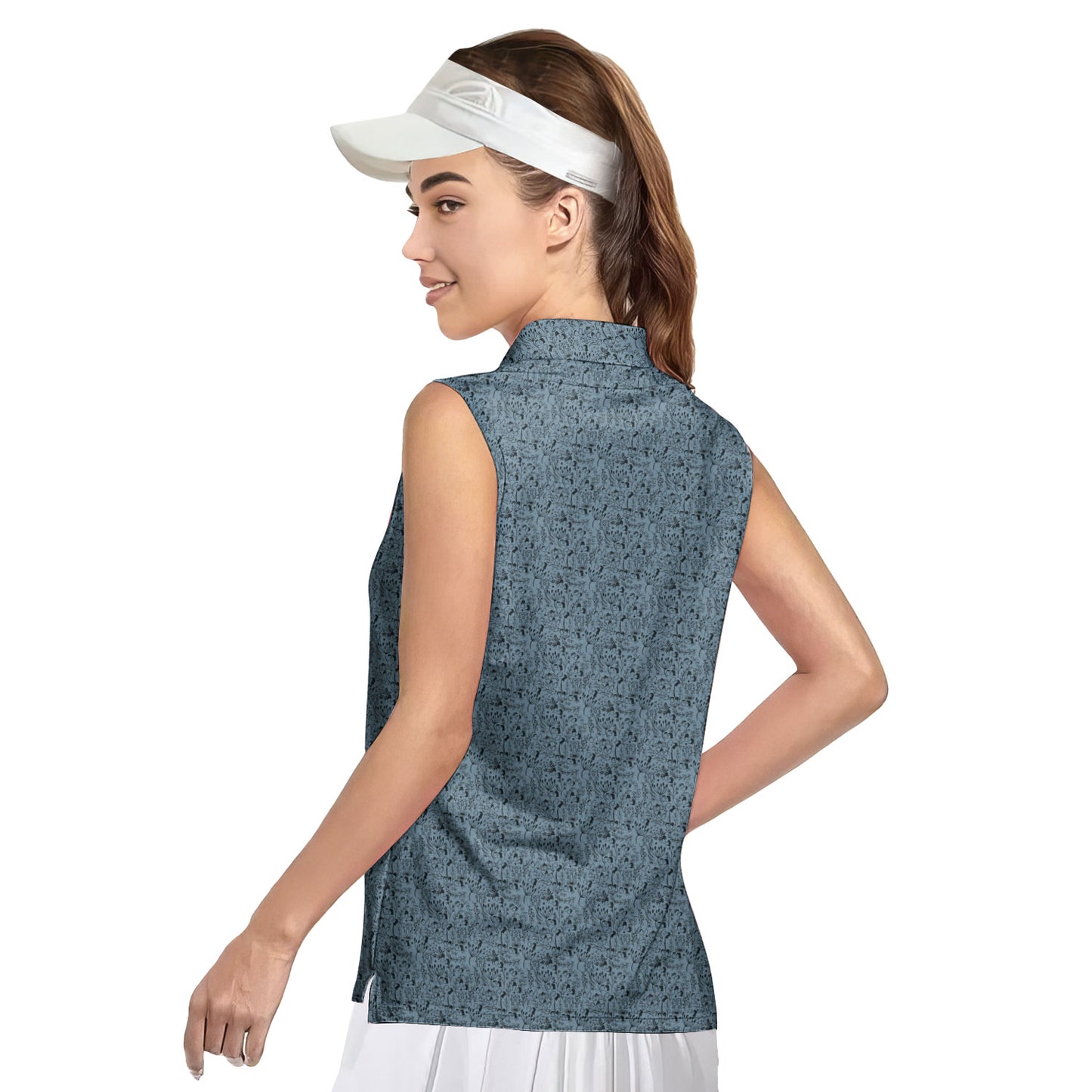 Swap Spit - Ladies Sleeveless Golf Polo Shirt
