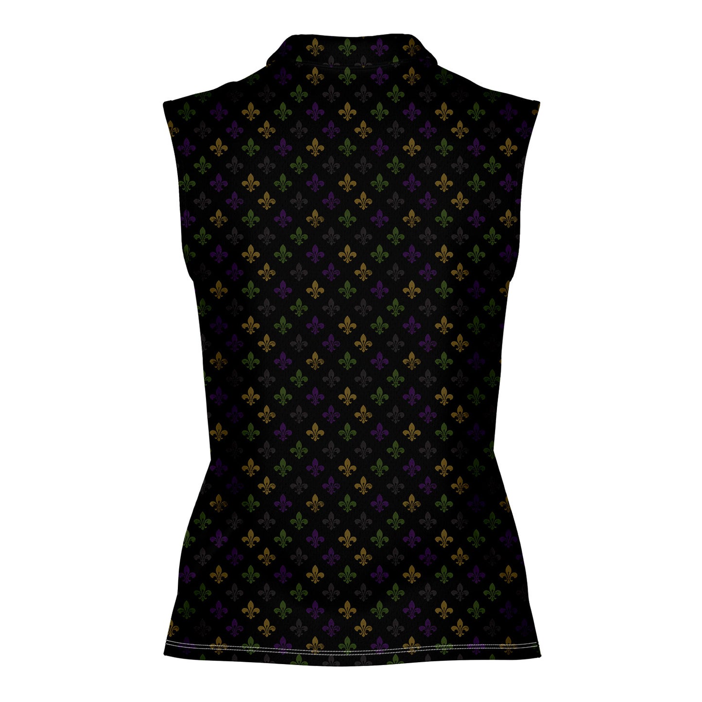Here for the Beads - Ladies Sleeveless Golf Polo Shirt