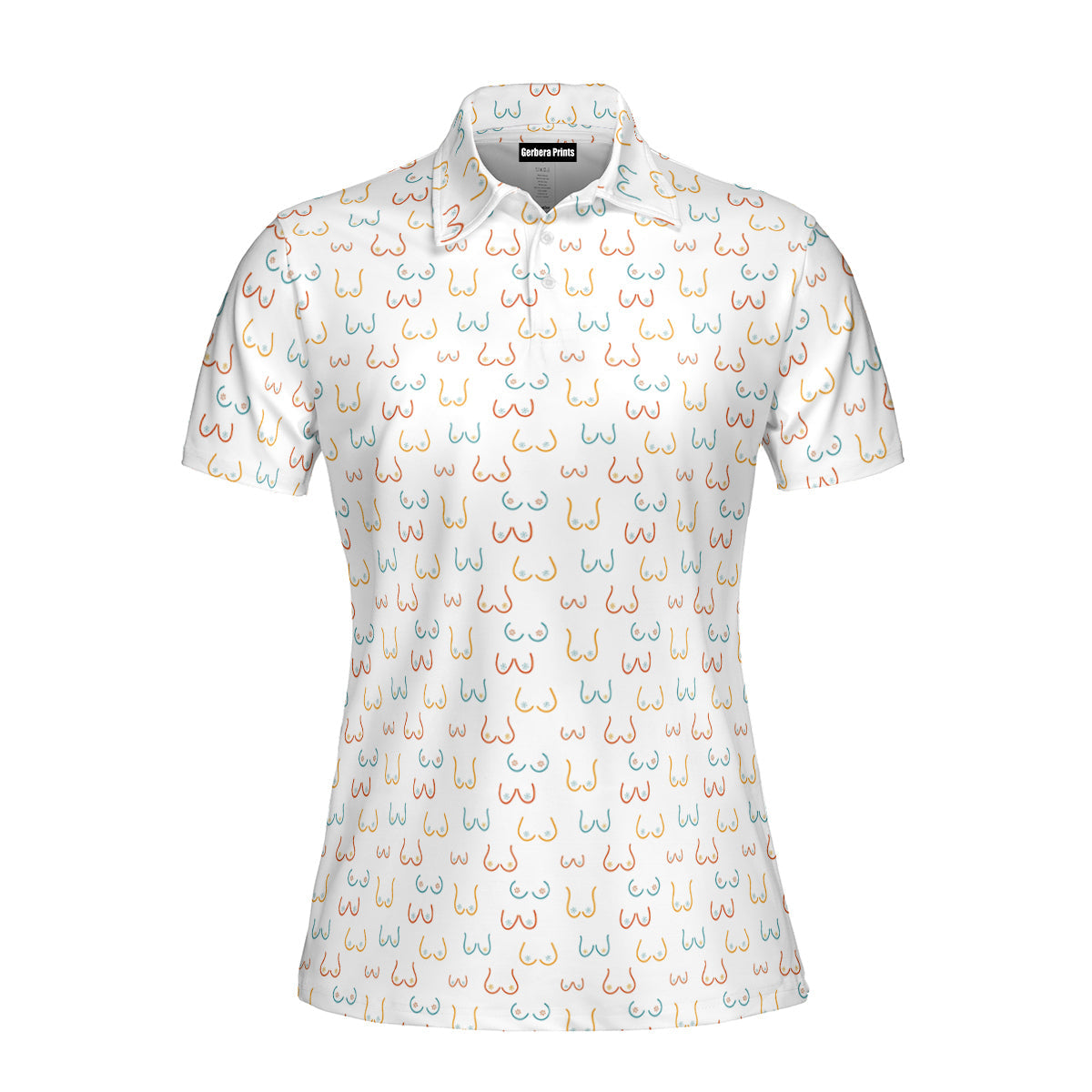 Funny Boobs Funny Polo Shirt For Women