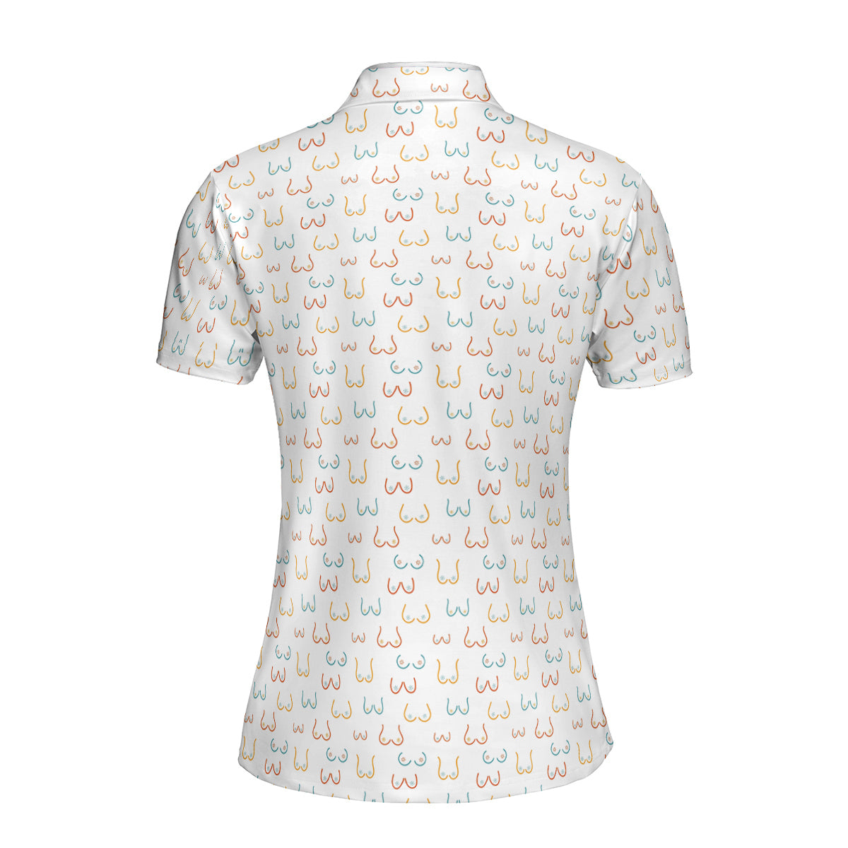 Funny Boobs Funny Polo Shirt For Women
