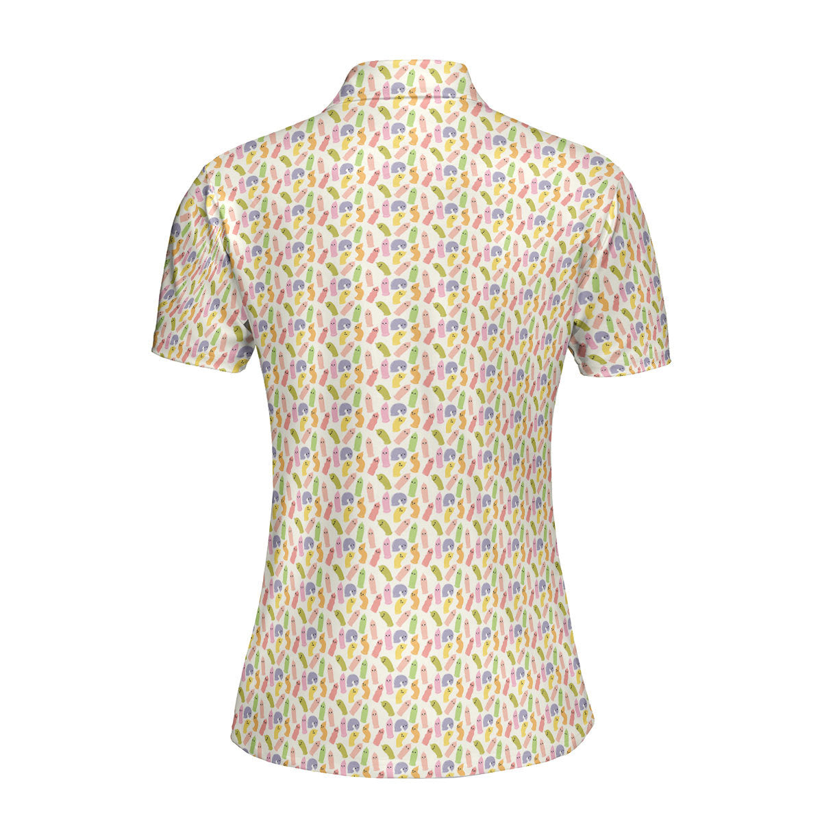Cute Raincoat Cartoon Character Funny Polo Shirt For Women