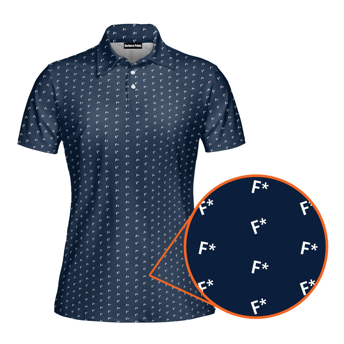 F* Fore the Laughs Funny Polo Shirt For Women