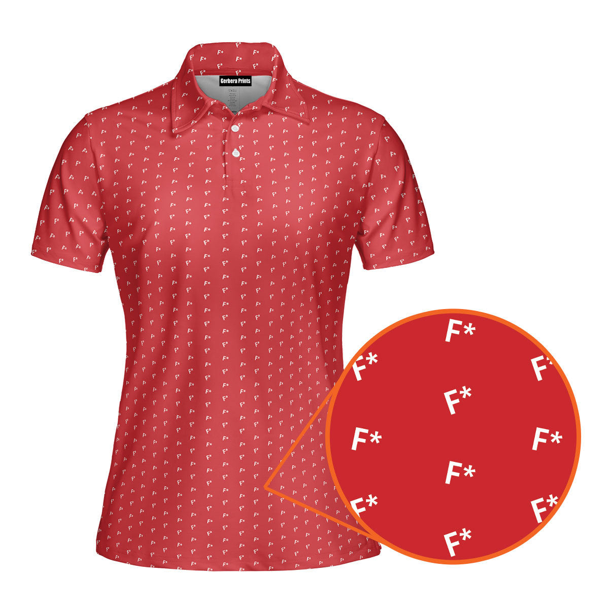 F* Fore the Laughs Funny Polo Shirt For Women