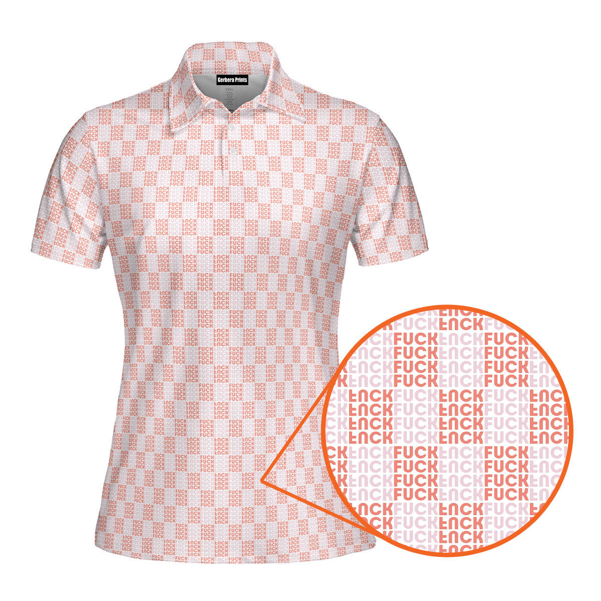 Funny F#@K Pink Funny Polo Shirt For Women