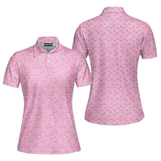 The Shocker Pink Funny Polo Shirt For Women