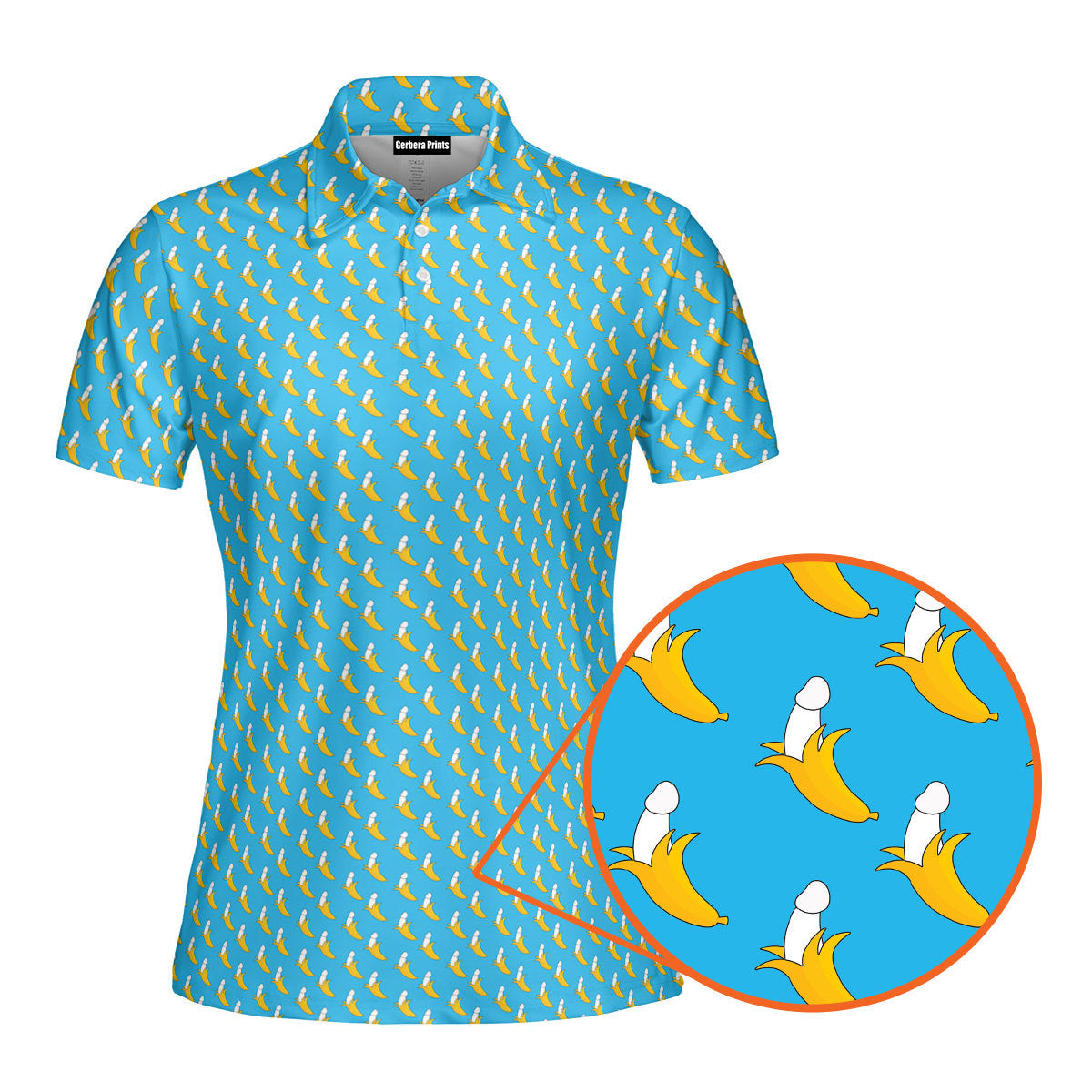 Banana Peel Funny Polo Shirt For Women