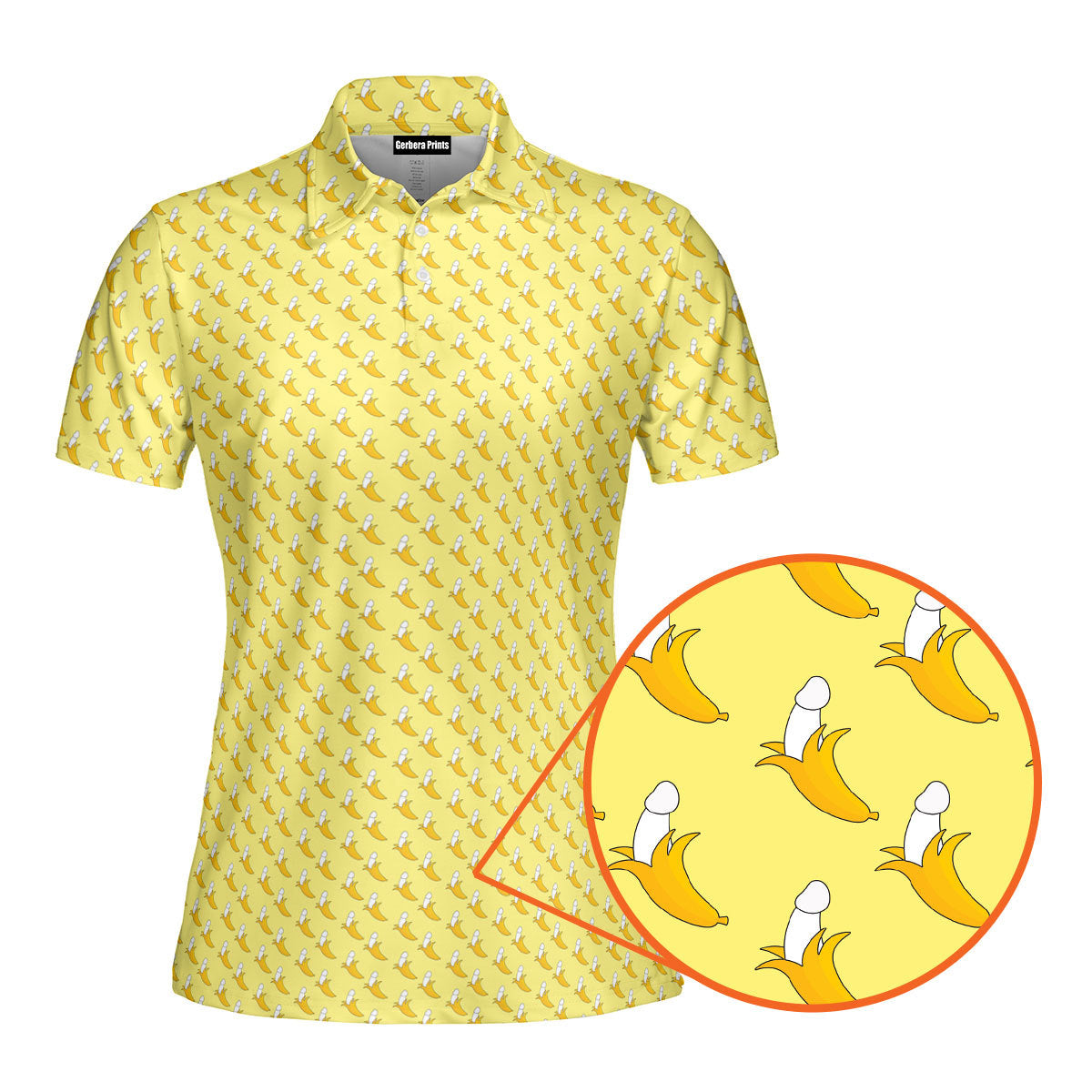 Banana Peel Funny Polo Shirt For Women